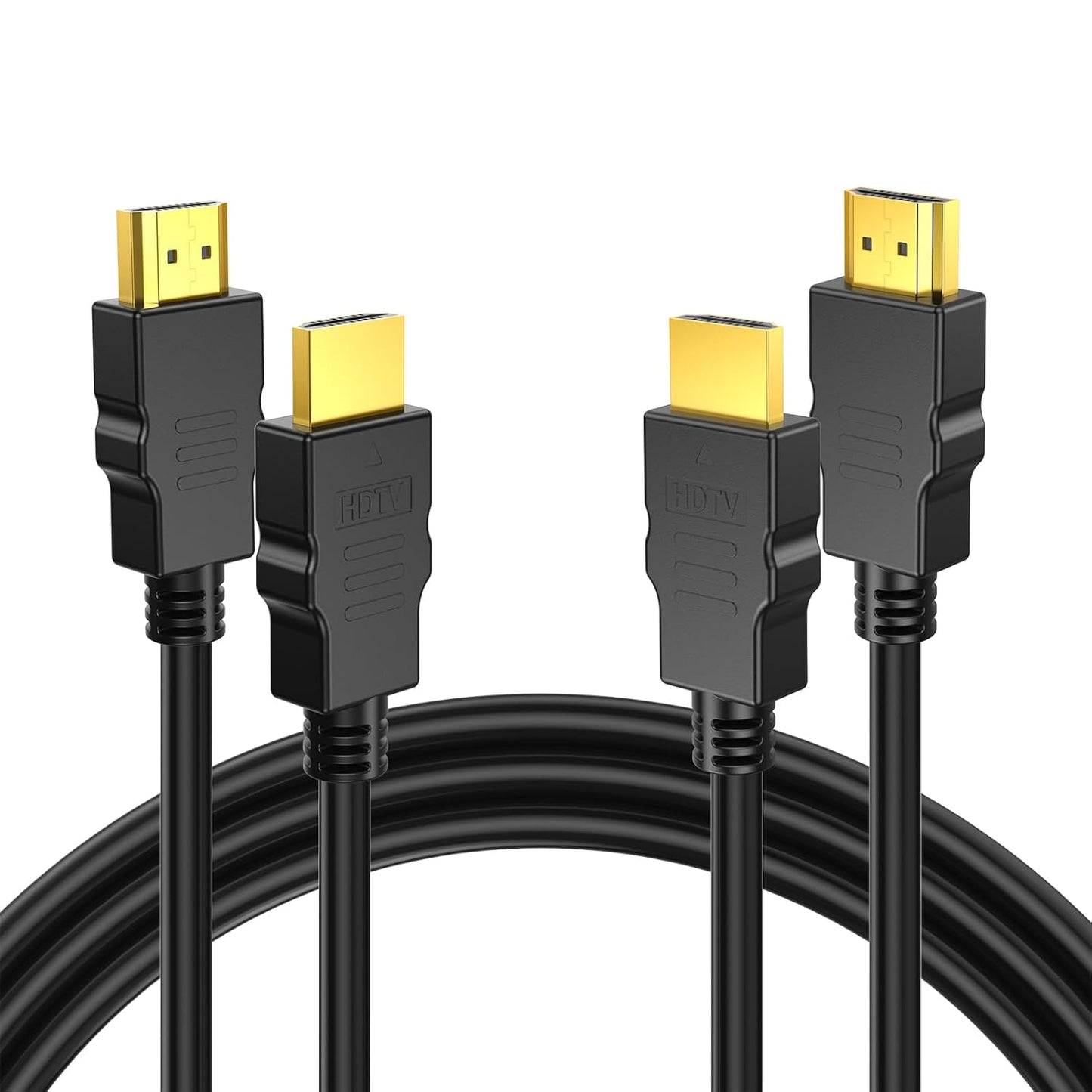 4K 3FT 2-Pack, 2.0 4K@60Hz, 2K, 3D PS5/4, HDMI Cable High Speed HDMI Cable Shielded Cord with Ethernet Support HDR