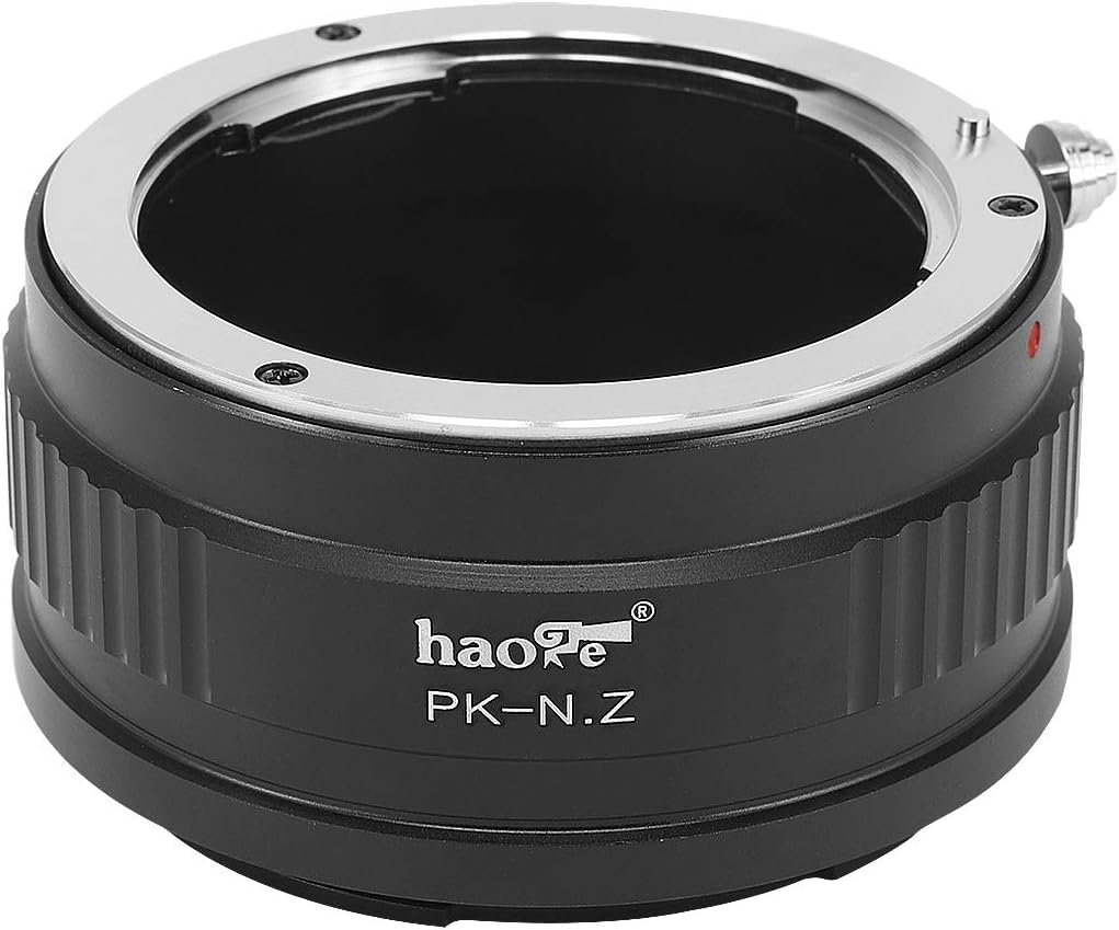 Z7II Z6ii Z6 Z7 Z50 Haoge Manual Lens Mount Adapter for Pentax K PK Lens to Nikon Z Mount Mirrorless Camera Such as