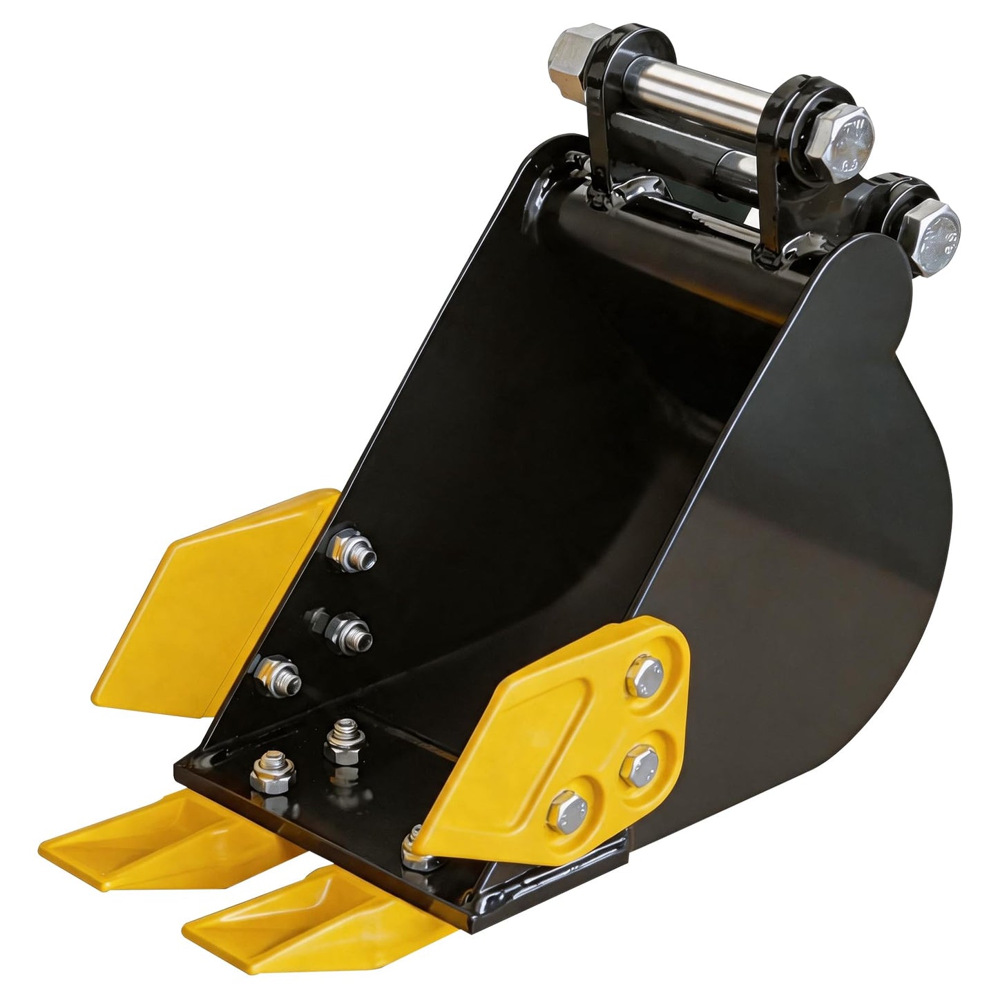 Mini Excavator Bucket, 7.87 "/200MM Backhoe Bucket for Excavator Diggers up to 0.8-2 Tons, Heavy Excavator Attachment, Forged Carbon Steel Teeth with Bolted Connection