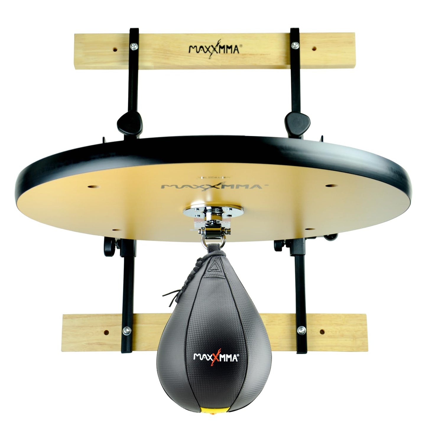 MaxxMMA Heavy Duty Adjustable Speed Bag Platform Kit 24" + Speed Ball (10" x 7")