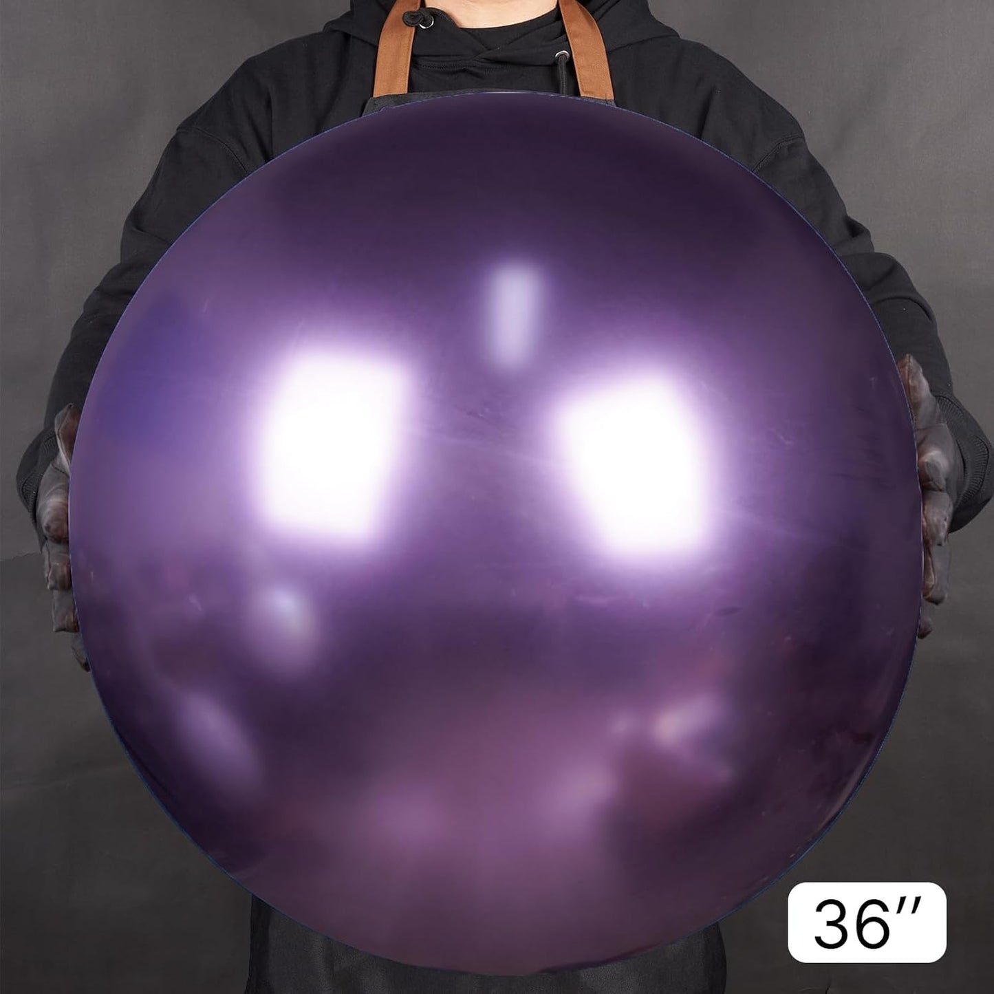 PartyWoo Metallic Purple Balloons - 36 Inch Chrome Latex Helium Balloons for Celebrations | 4pcs