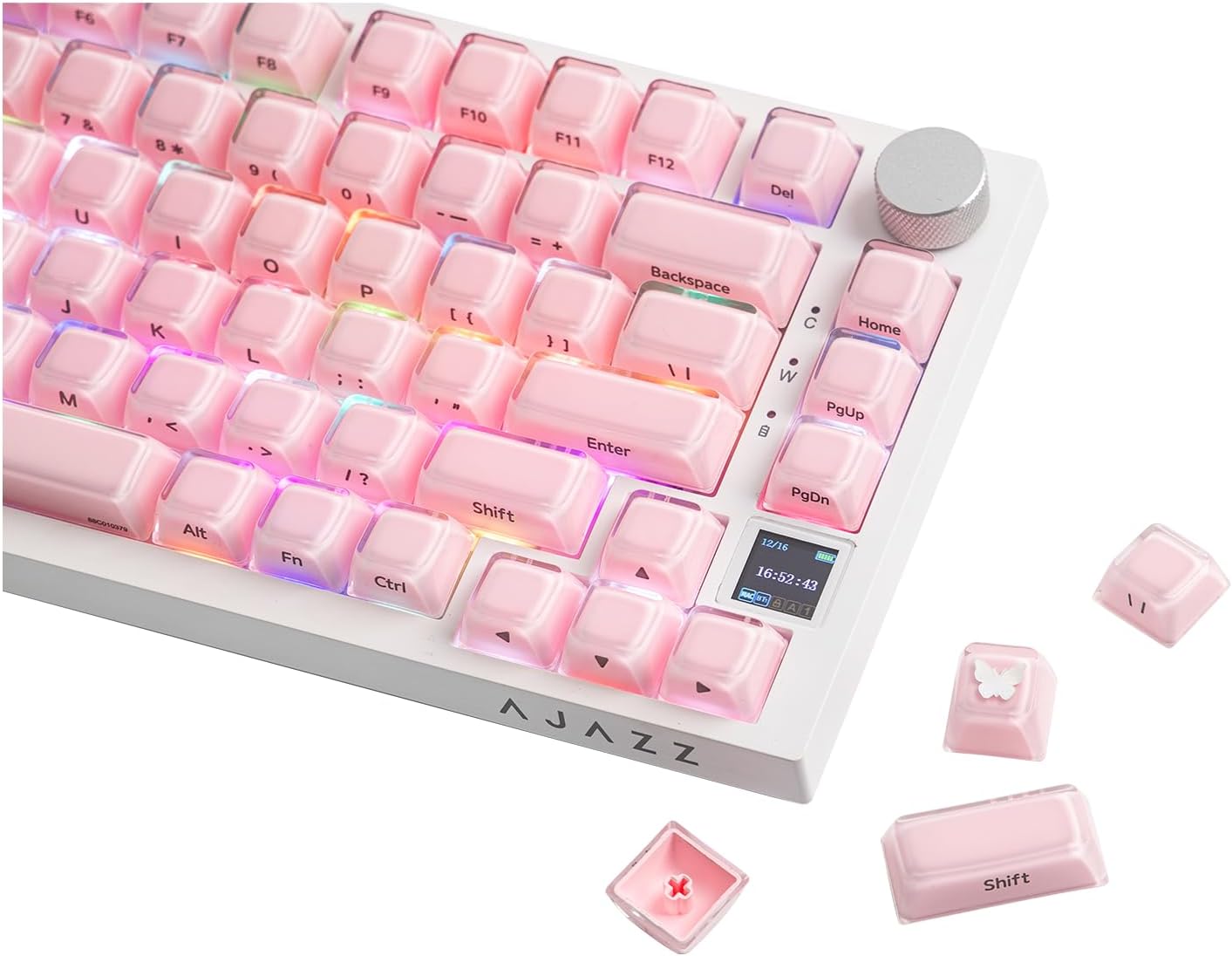 EPOMAKER Set 123 61/68/84/87/98/100/104-Key Lusterfly Jelly Keycaps - Keys Double-Shot Laser Engraved, MDA Profile