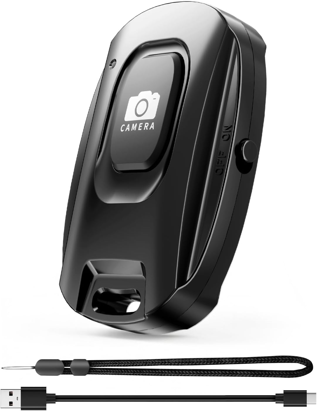 MAIRAN Rechargeable Wireless Camera Remote Shutter for iPhone and Android Smartphones, Bluetooth Phone Remote
