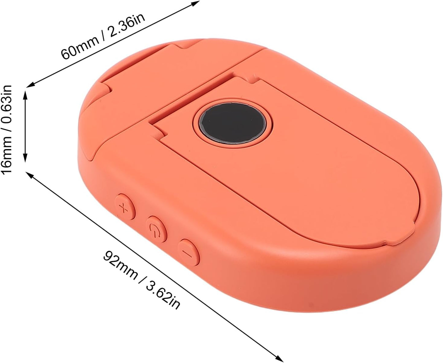 generic Bone Conduction Sleep Speaker White Noise BT Playback Aid Music with Timed Shutdown Desktop Stand (Orange)