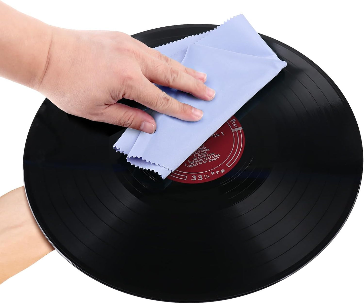 Gartopvoiz 6 Pack 12''x12'' Record Cleaning Cloth, Anti-Static Microfiber Towel by Lint-Free Cleaner for LP Record
