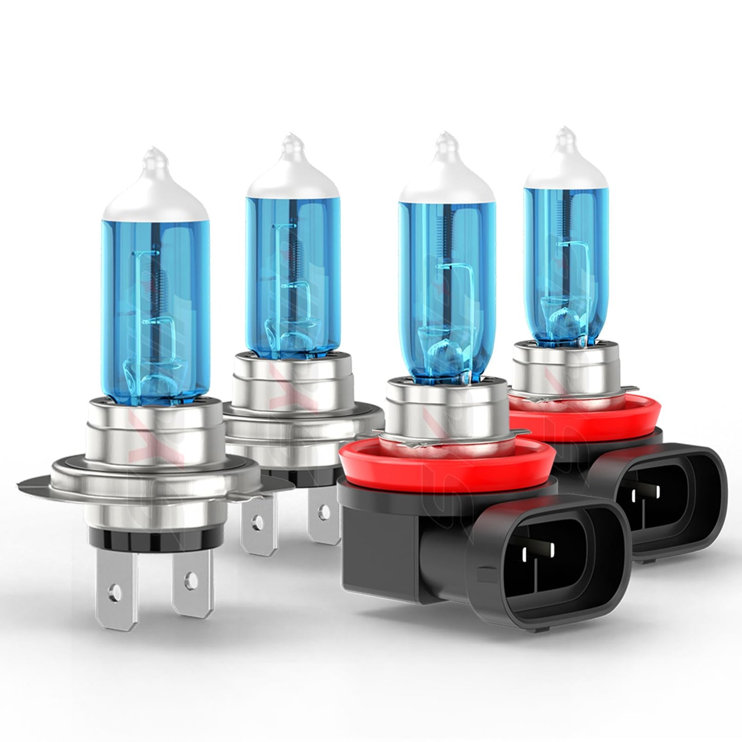 SYJIIP Halogen Headlight Bulbs H7 H11, 6000K White, 300% Brightness, High Low Beam, Compatible with Chevy Traverse 2013-2018,
