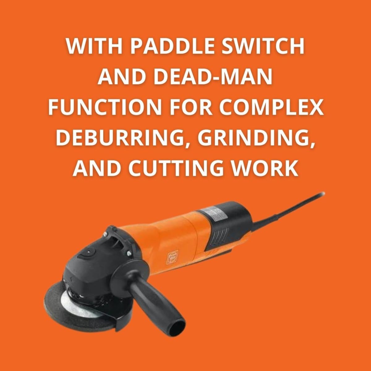 Fein 4-1/2" Compact Angle Grinder with 1,140W Motor and Paddle Switch - Advanced Safety Features and Dust Protection for Versatile Grinding and Cutting - CG 10-115 PDE - 72226060120
