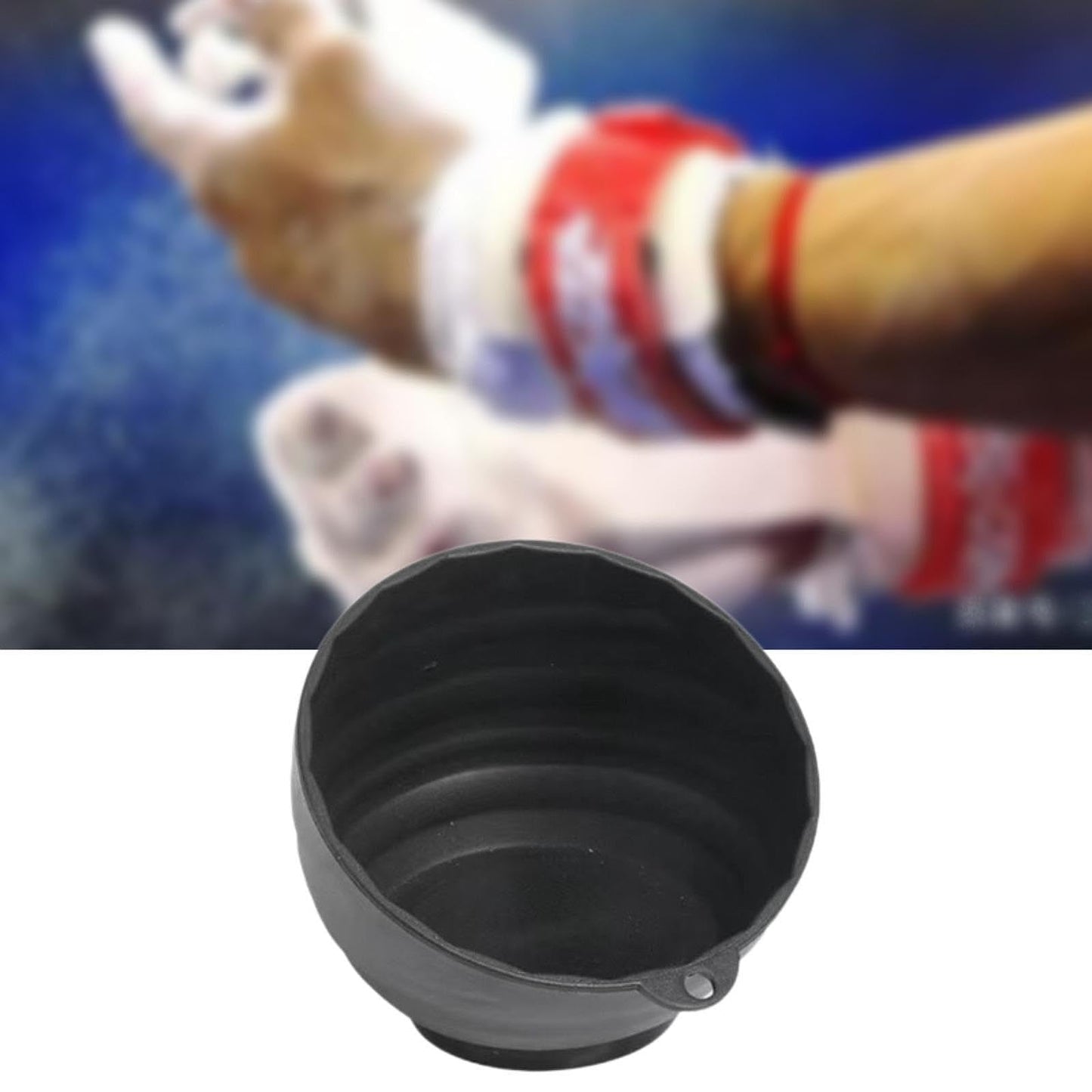 Zxpjkyu Gym Chalk Bowl Chalk Holder Large Gym Chalk Container Storage Bowl for Fitness Rock Climbing Sports Barbell Weightlifting, Black