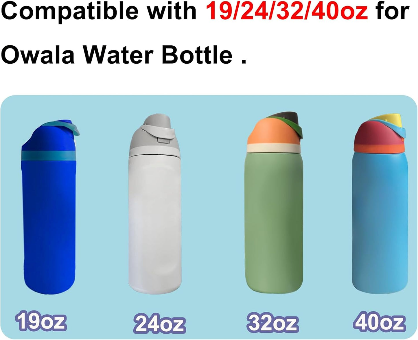Owala FreeSip | 6-Pack Replacement Silicone Water Bottle Gaskets - Durable Lid Seal Accessories