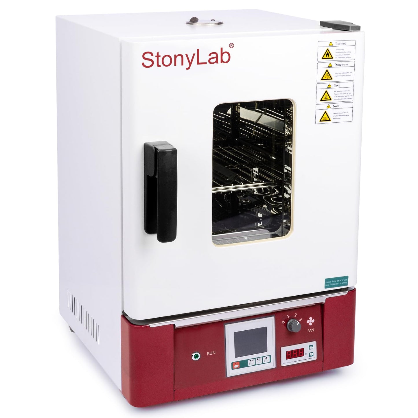 stonylab Forced Air Convection Drying Oven, RT+10C300C Range, Digital Display and Independent Limiter, Adjustable Fan Speed, for Laboratory Sample Drying and Heat Treatment, 30 L/1.06cu ft