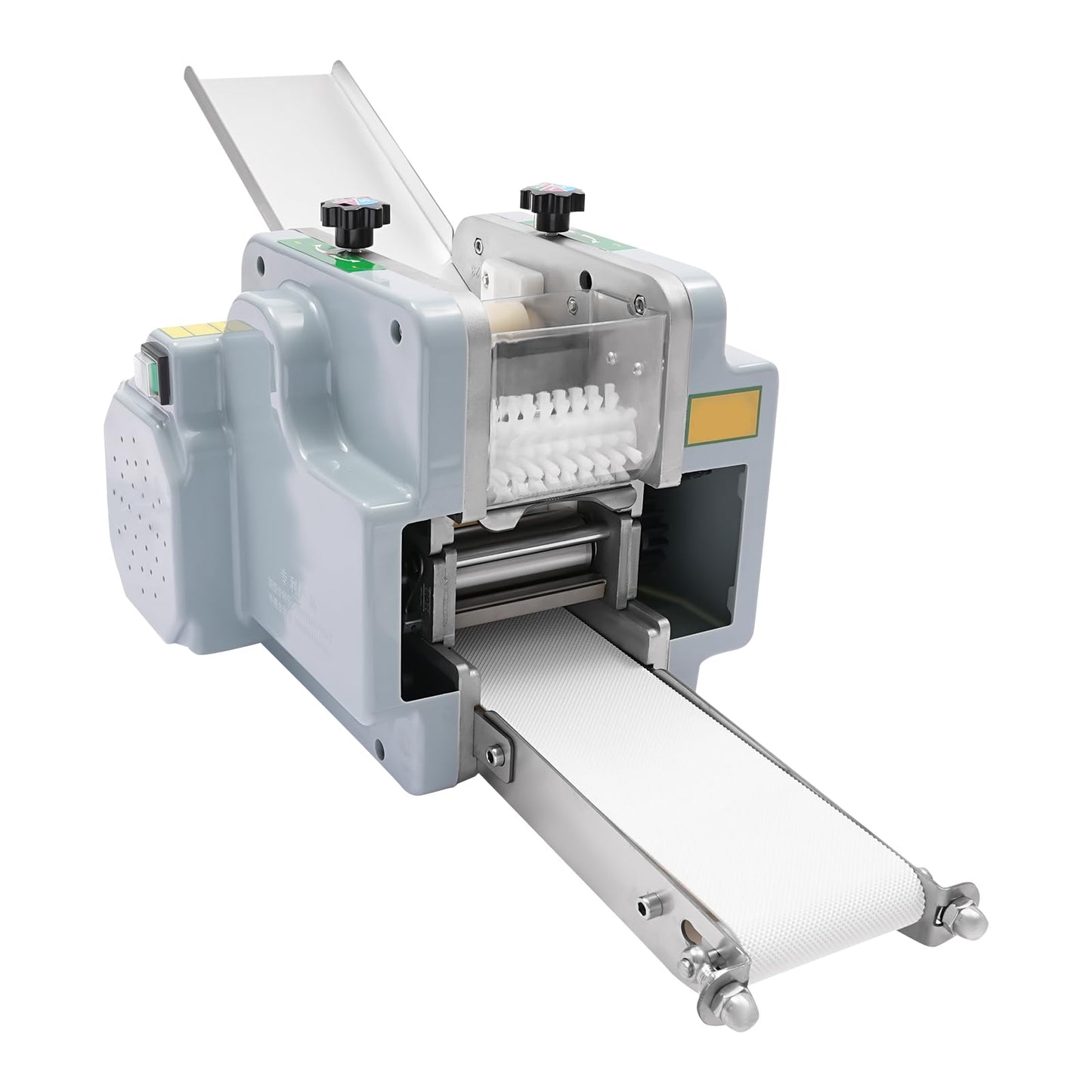 CRYBY Dumpling Wrapper Maker, 140W Automatic Dumpling Skin Processing Machine 5 Levels Dough Wrapper with Mold, Commercial Dumpling Wrapper Roller Machine Pastry Sheet Presser Chaos Skin Machine