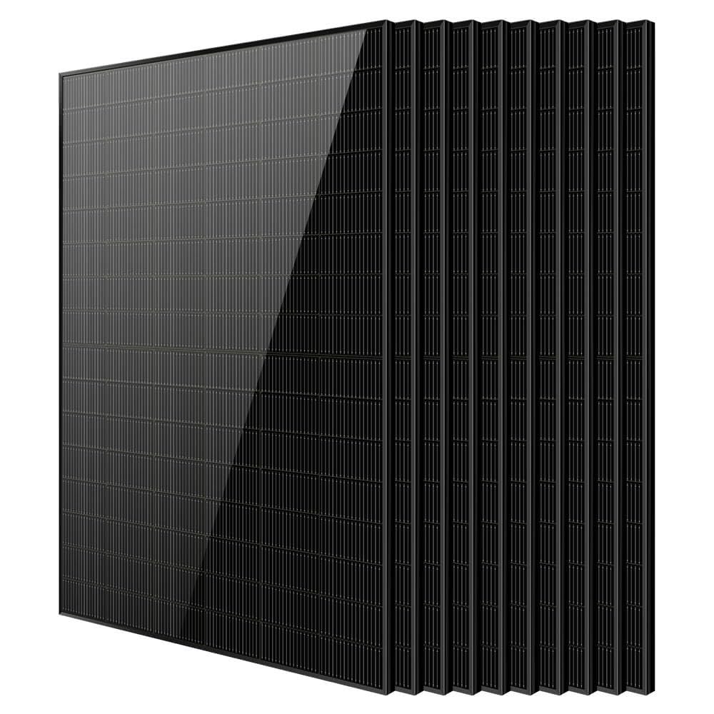 SUNGOLDPOWER 10PCS 450W Bifacial Solar Panels,N-Type 16BB,UL61730,Vmp 31V Each,HE Up to 30% Extra Power,for Home Backup,Farm,Residential&Commercial On/Off-Grid Systems(10 * 450W Bifacial)
