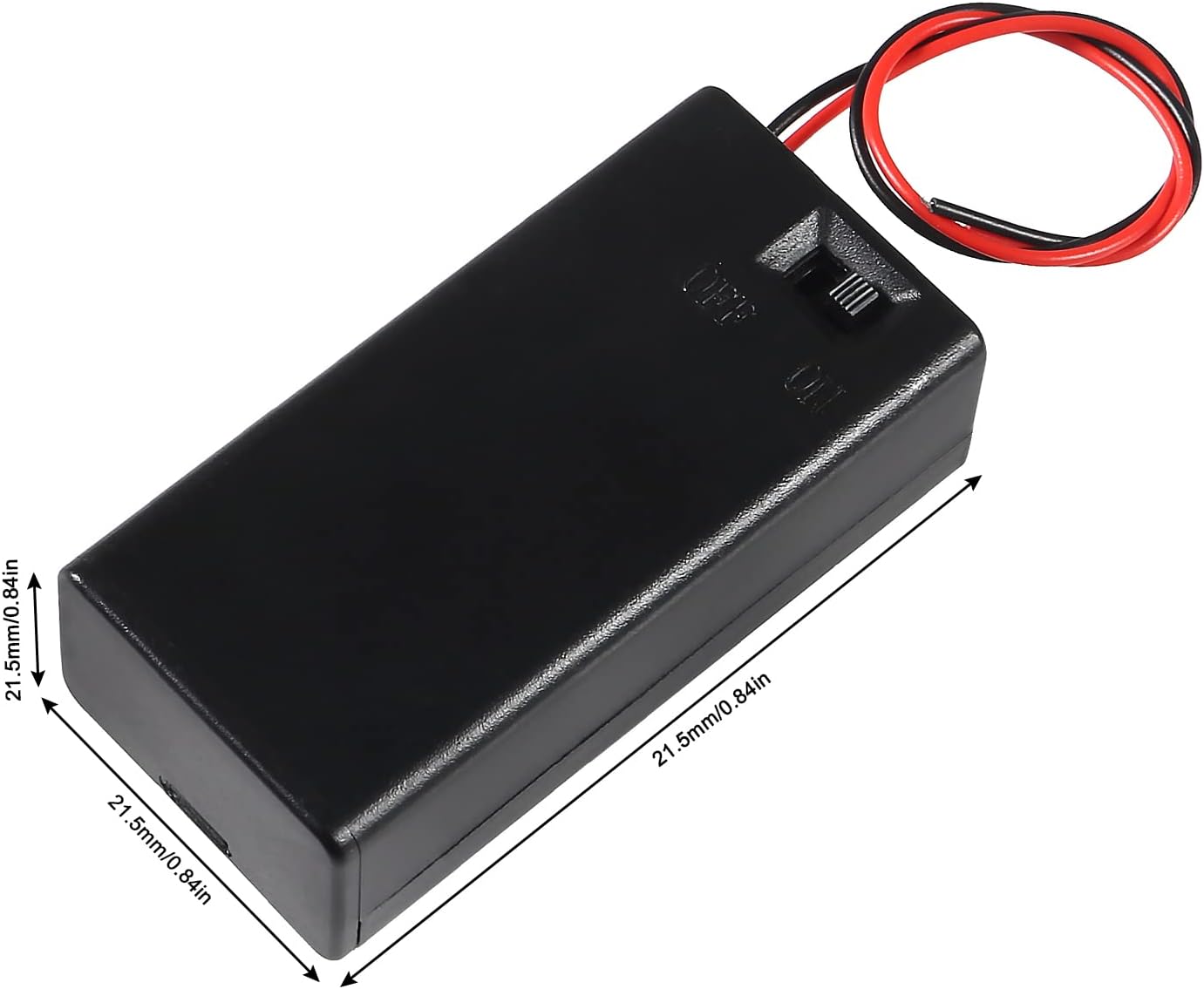DIANN 4pcs 9V 9V 9V Battery Holder with ON/Off Switch Battery Case with Switch Battery Case Holder with Cover Storage