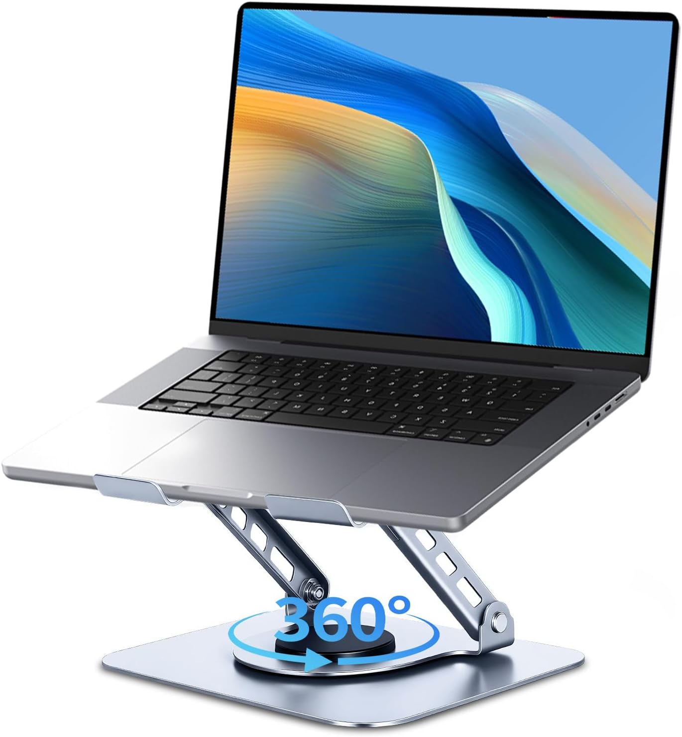 Leeboom 360 (1015.6", Ergonomic Laptop Stand for Desk, Rotating Aluminum Laptop Riser, Adjustable Notebook Holder