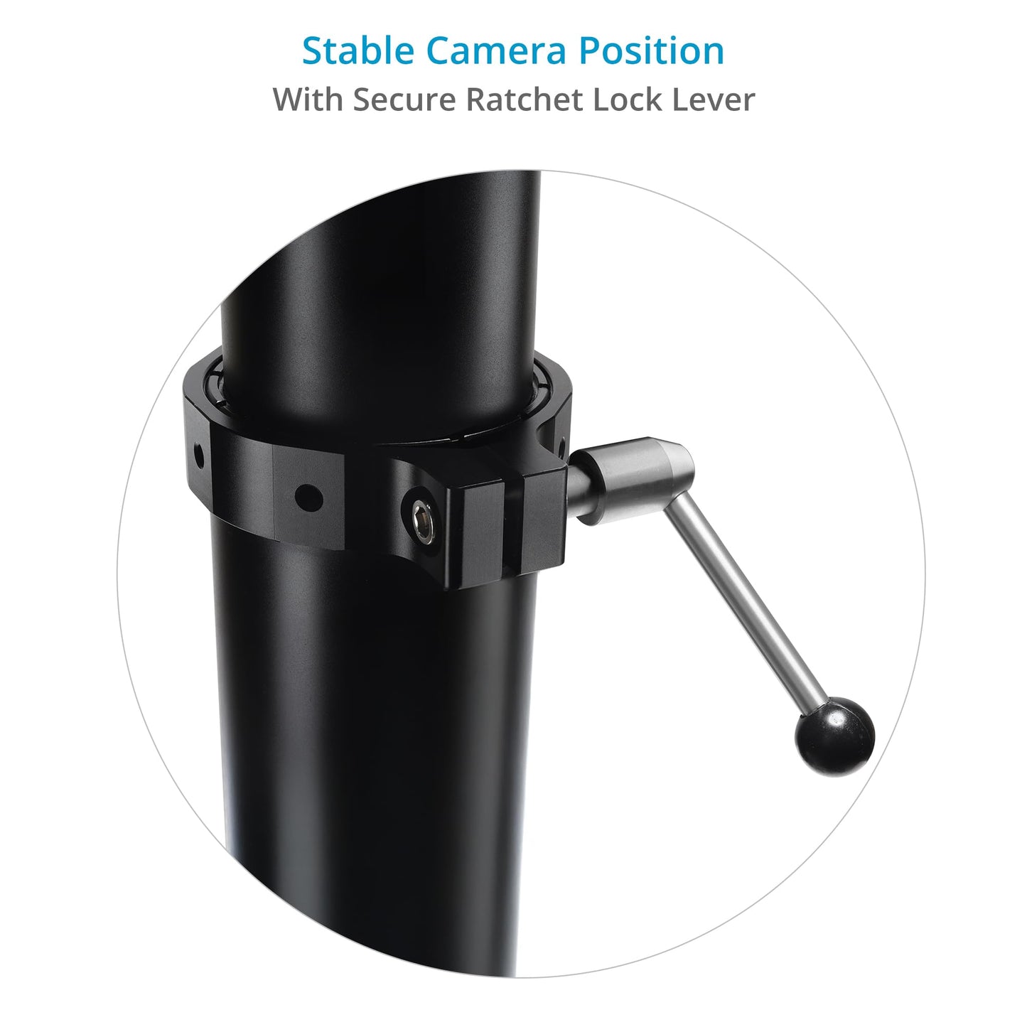 PROAIM Bull 18-34” Telescopic Bazooka for Camera Dolly, Jib/Crane & Other Heavy Camera Setups. Quick Height Adjustment - Gas Rise, Euro/Elemac Mount. Stable & Solid, Payload: 20-45kg (BZ-BULL-01)