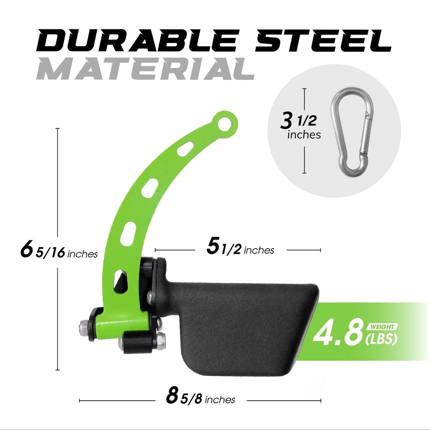 Yes4All Neutral Paddle Grip LAT Pull Down Bar, Range of Motion Spreader Handle Cable Attachments