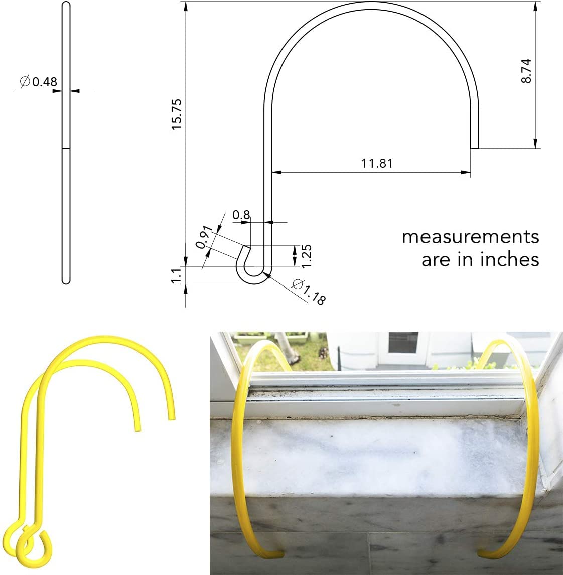 Emergency Ladder Suitable for Balcony & Windows and Emergency Escape Bag for Pets up to 100 Pounds - Rope 50ft Included