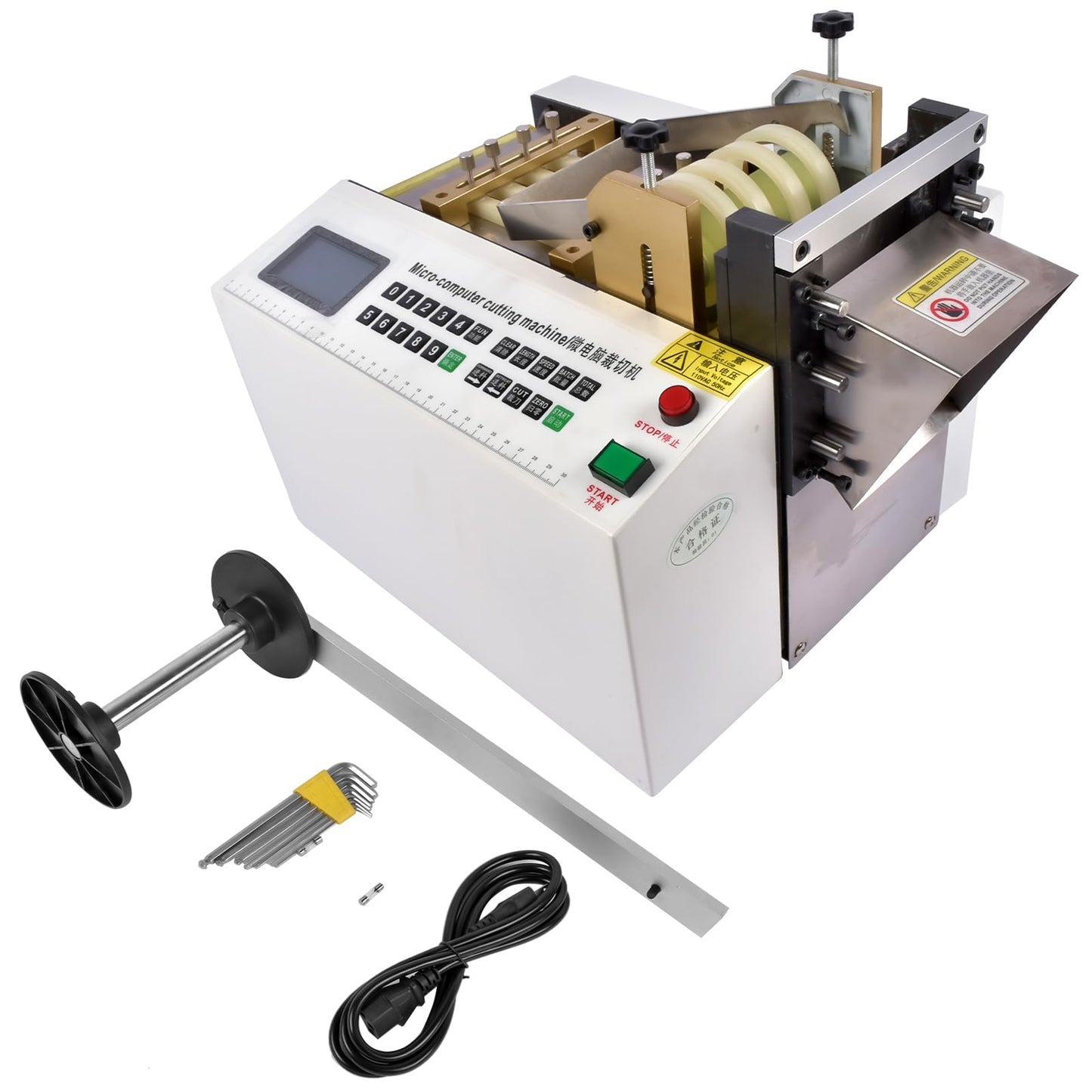 Flynsu YS-100 Auto Heat-shrink Tube Cutter 110V Cable Pipe Cutting Machine, Cutting Width 0-100mm