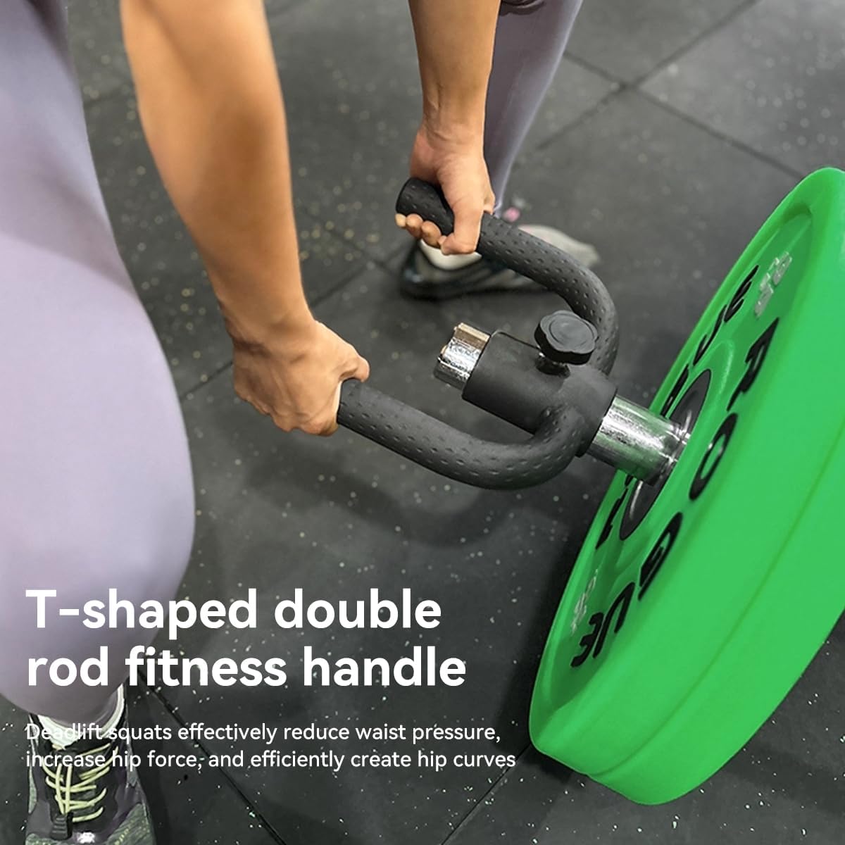 CYBEOE Landmine Handle (550LB Max) T Bar Row Attachment with Zero-Slip Lock, Heavy Duty Barbell Row Attachment for 2 Inch Olympic Bar, Pro TBar Row Handle, Landmine Row Attachment