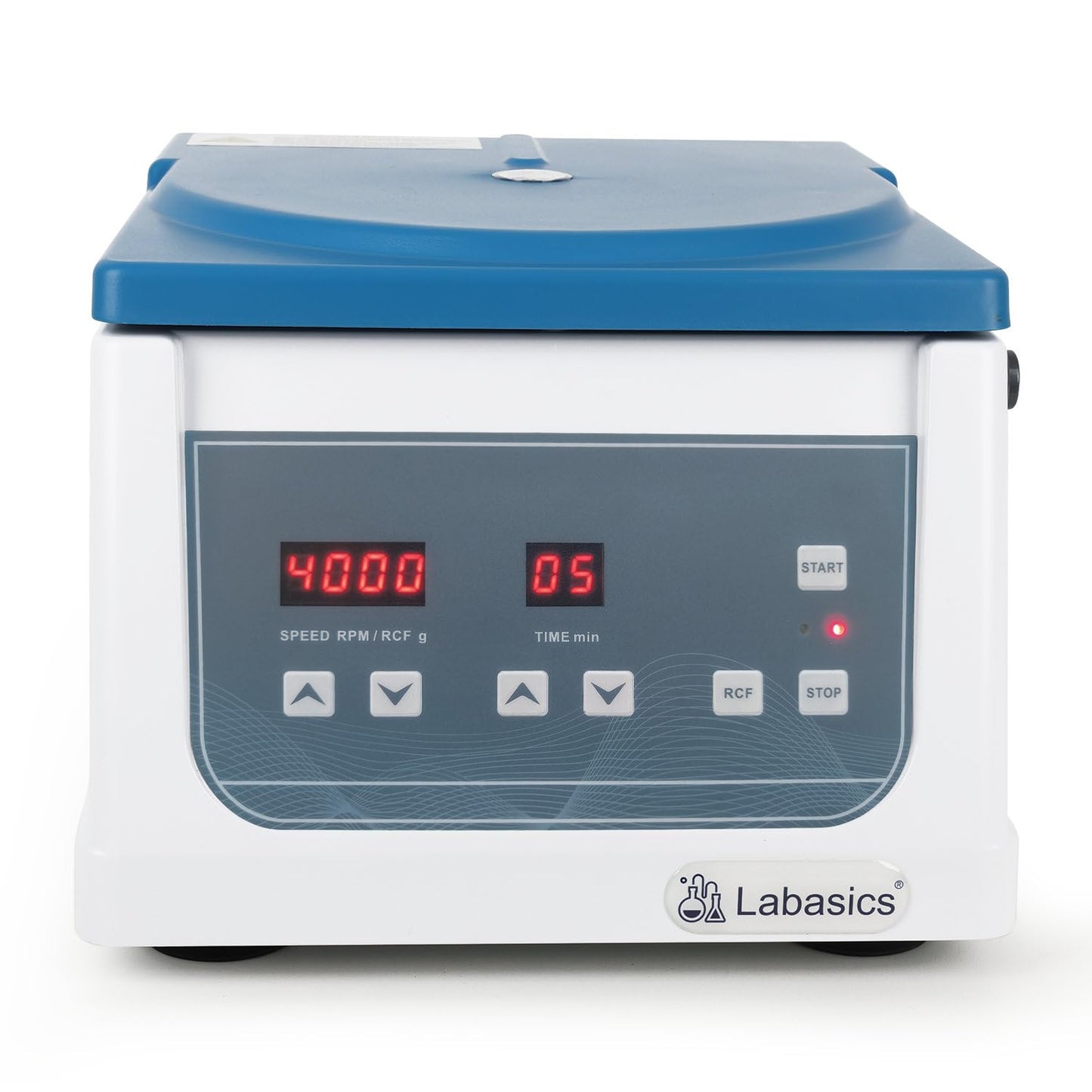 Labasics Benchtop Centrifuge, 110V/60Hz Digital Low-Speed Centrifuge with 15 ml x 8 Angle Rotor, 4000 RPM Max Speed, 1780xg Max Centrifugal Force