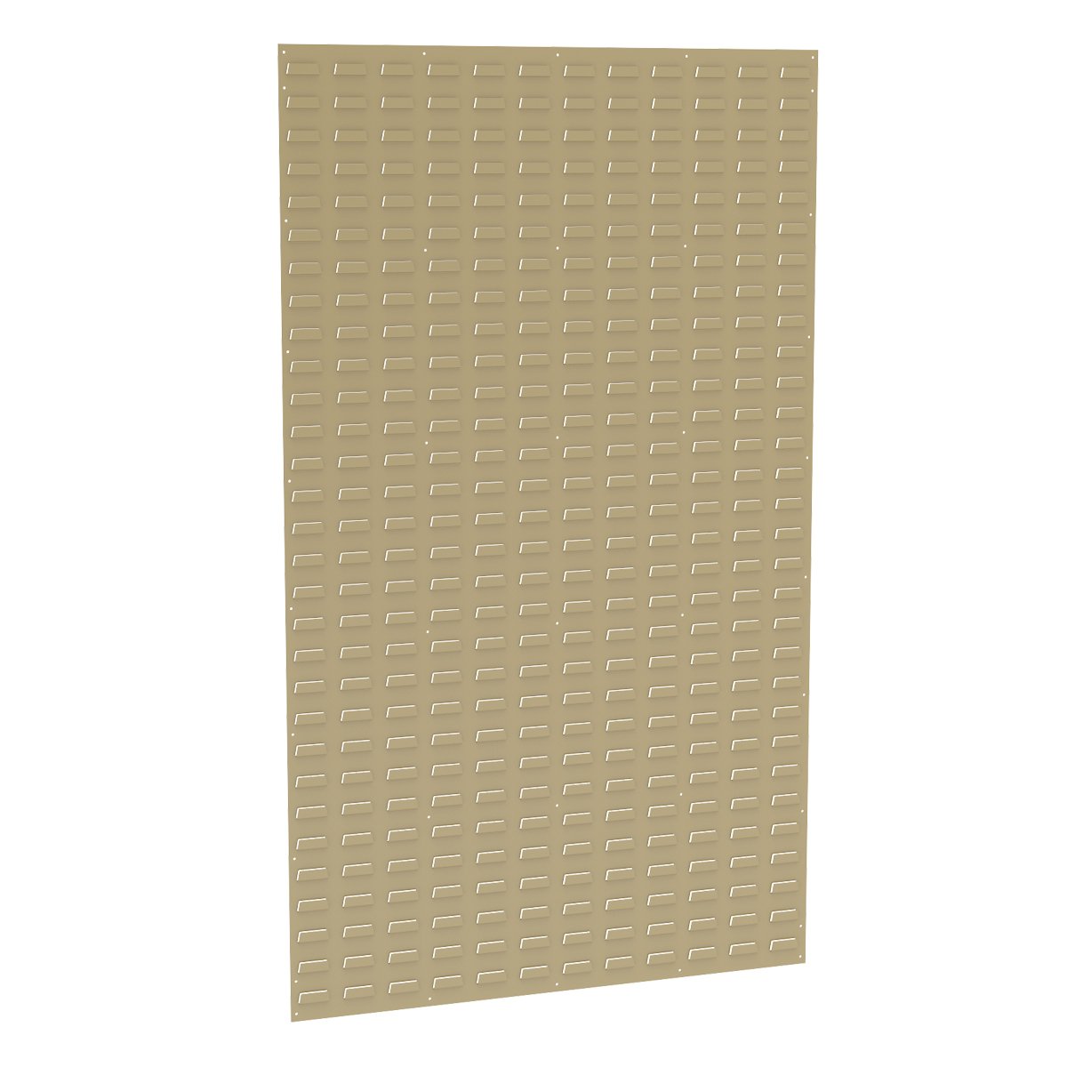 Akro-Mils 30161 Heavy Duty Wall Mount Garage Storage Steel Louvered Panel | Wall Storage Bin Hanging Organizer System for AkroBins, 36-Inch W x 61-Inch H, Beige, Single