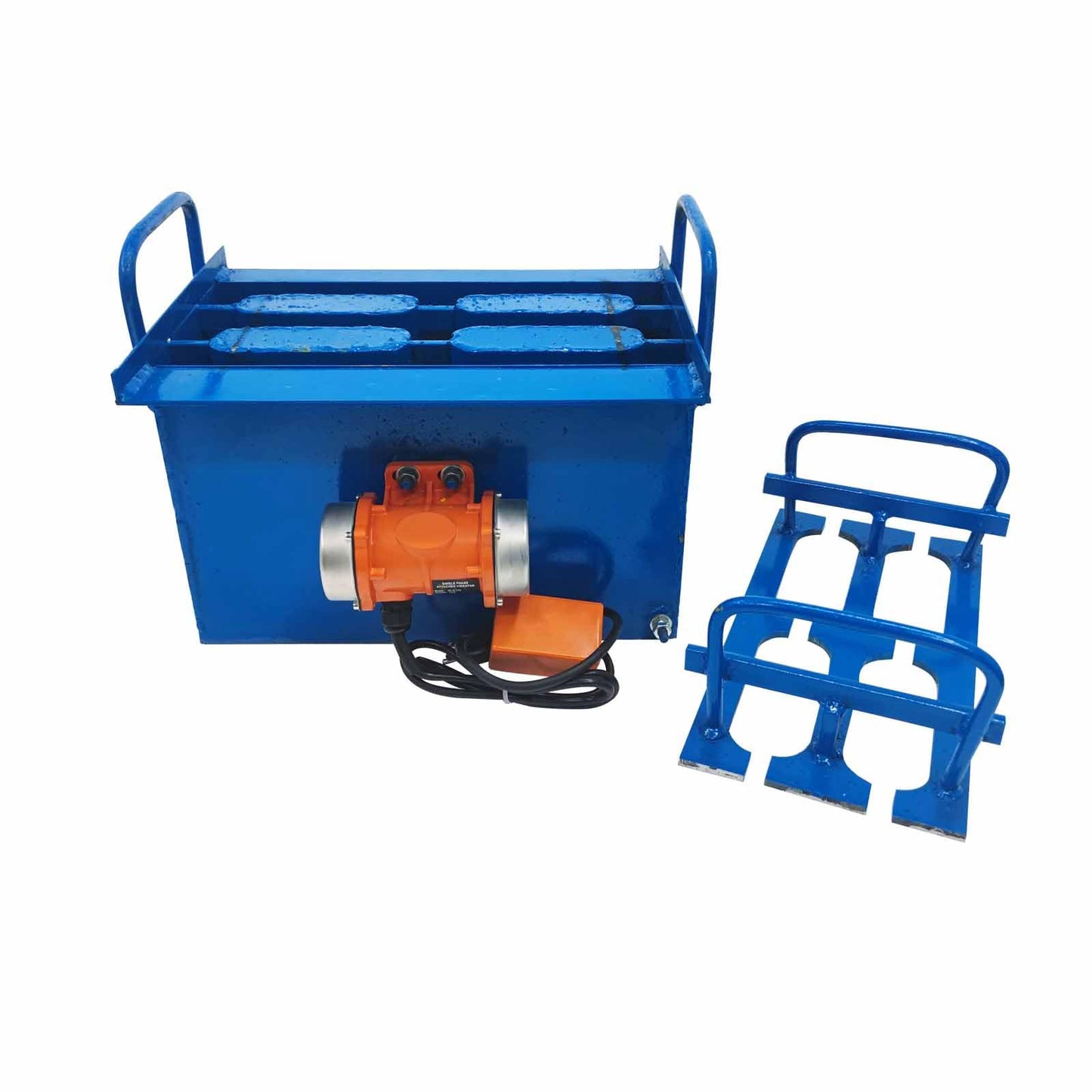 INTBUYING Concrete Brick Making Machine, Manual Hollow Soil Block Brick Forming Machine 110V, H13 Square Brick Size 15.7X7.8X7.8inch（400x200x200mm）
