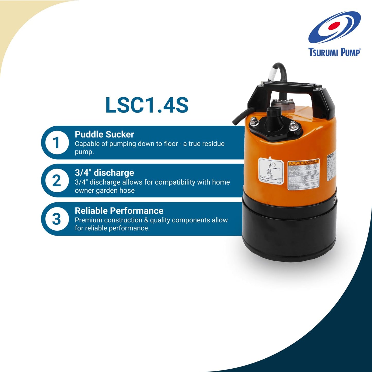 New- Tsurumi Pump LSC1.4S