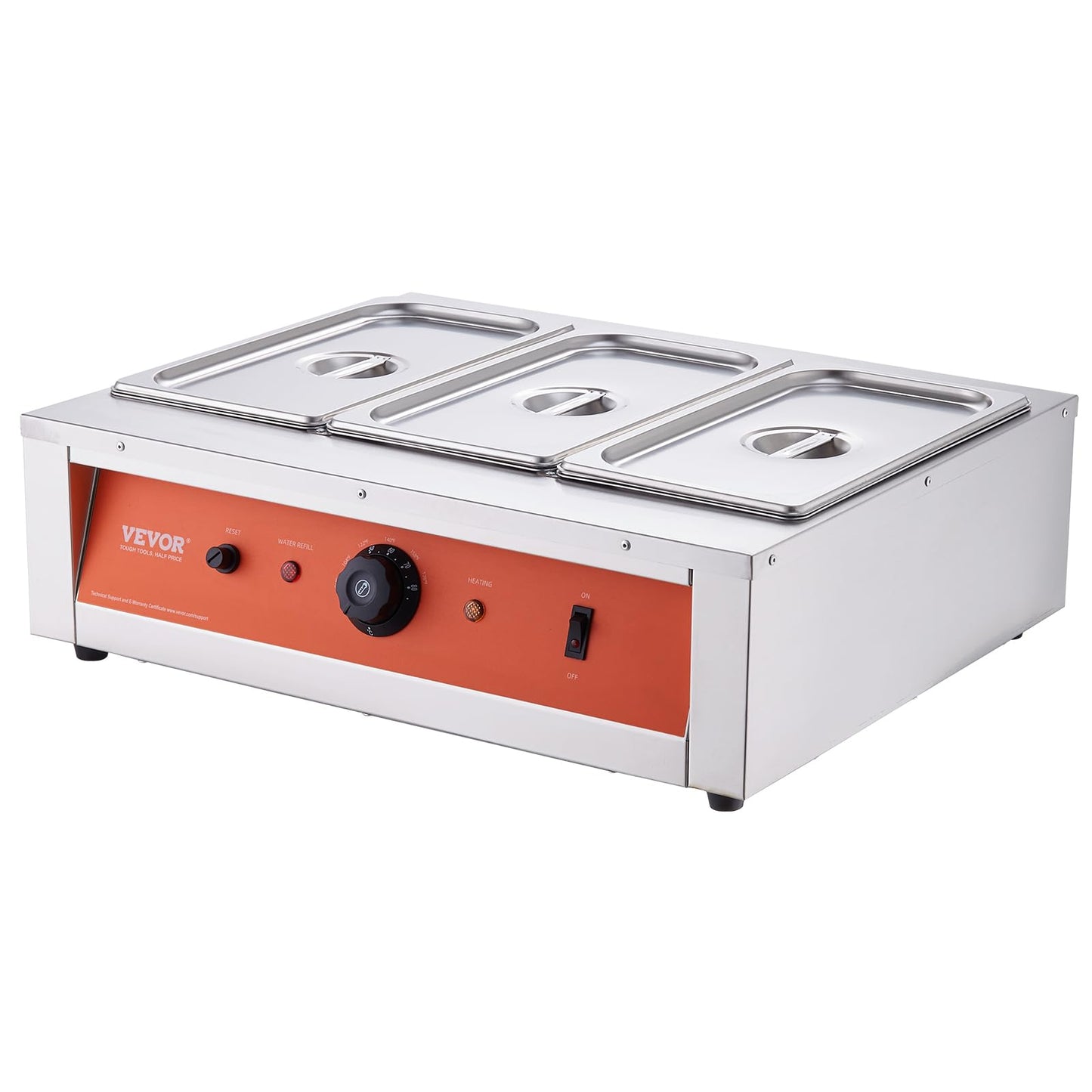 VEVOR Chocolate Tempering Machine, 26.5 Lbs 3 Tanks Chocolate Melting Pot Temp Control 86~185℉, 1500W Stainless Steel Electric Commercial Food Warmer for Chocolate/Milk/Cream Melting and Heating