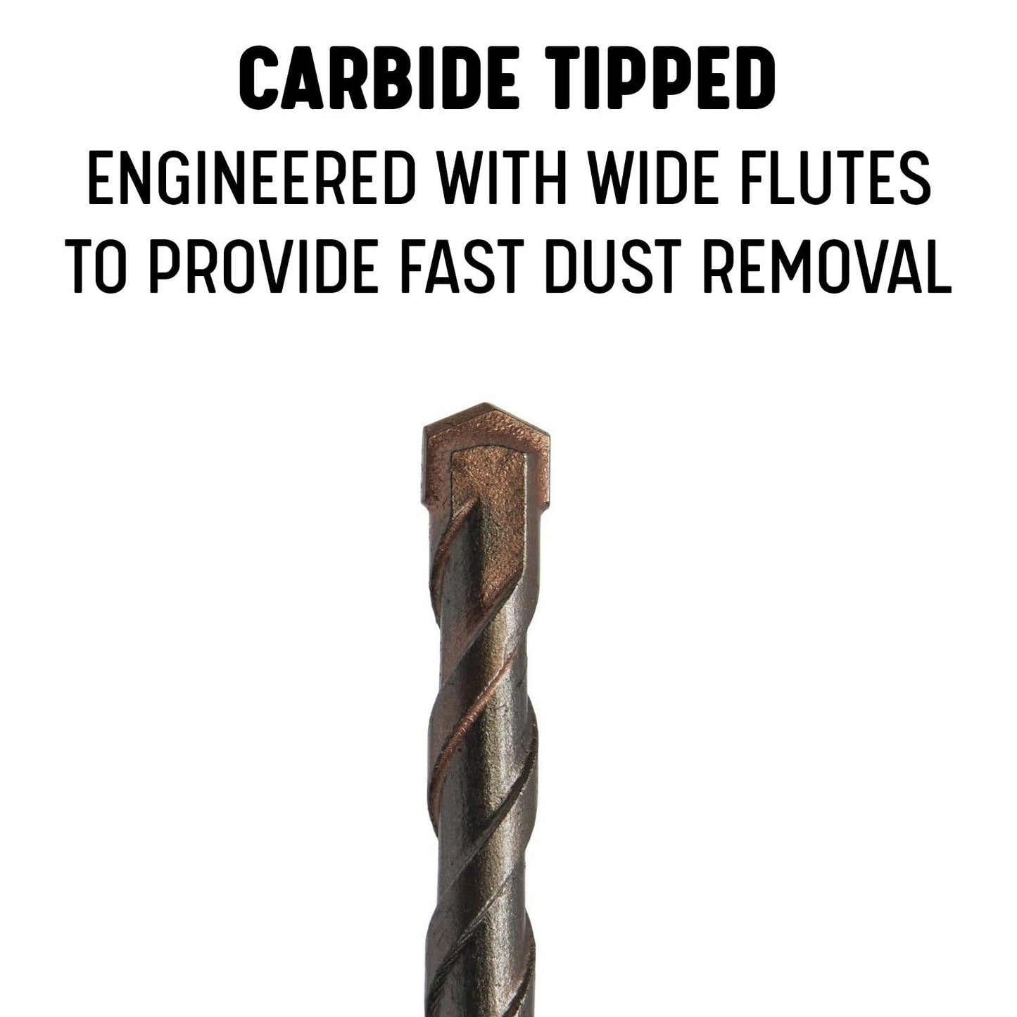 Drill America 3/16" x 10" PRO Series SDS-Plus Hammer Bit Drill Bit (Pack of 25)