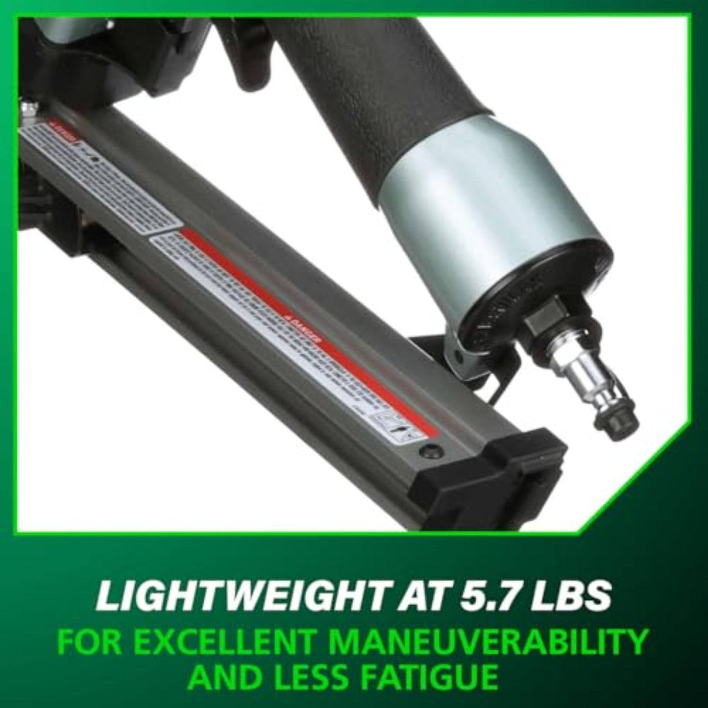 Metabo HPT Strap-Tite Metal Connector Nailer, Pro-Preferred Pneumatic Power Nailers, Connector Tool for Pre-Punched Connectors, 36° Short Magazine, 1-1/2″ to 2-1/2″, NR65AK2S