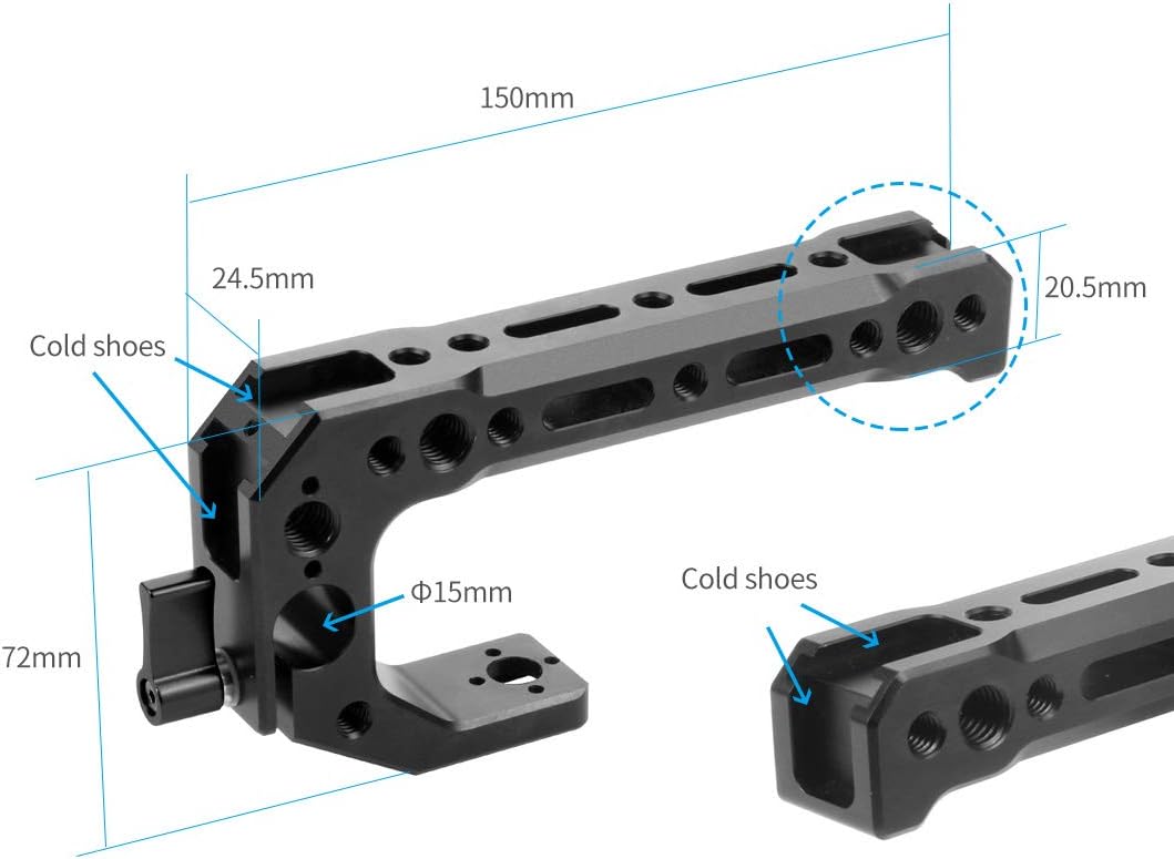 BGNing 1/4'' (1/4 1/4 Multi-Function Dual Ball Head Magic Arm Mount Adapter with Screw for DSLR Cameras Fill Light
