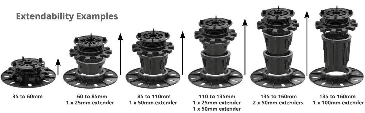 StrataRise Multi-Level Decking & Flooring Support Pedestal (10)
