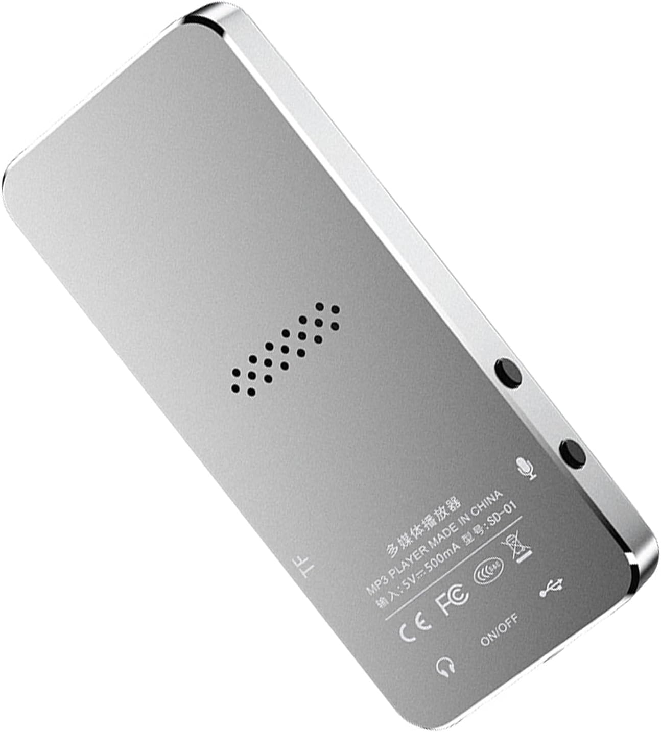 ERYUE MP3 8G (4G) Player Builtin Clear Speaker Wireless Design for Music Lovers Alloy Blue Memory for Daily Use