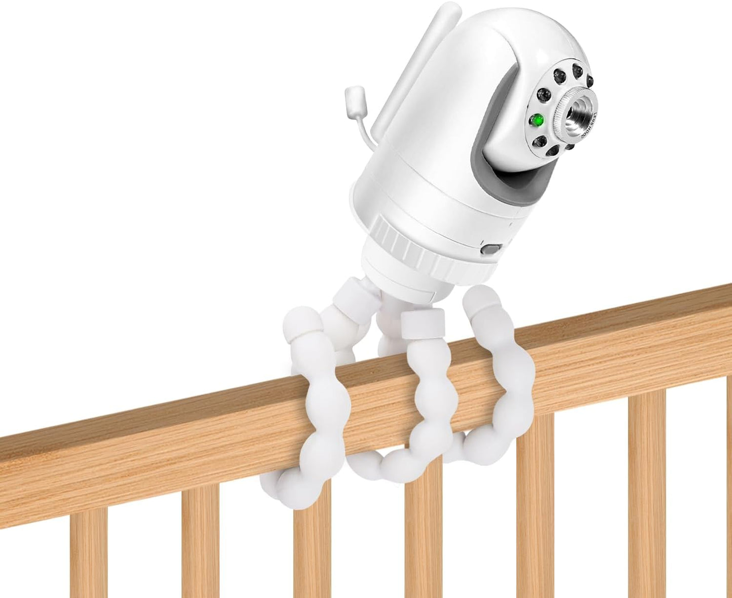 AISVAN DXR-8 DXR-8 Baby Monitor Mount, Tripod Camera Holder for Infant Optics and Pro, Flexible Crib Mount, White