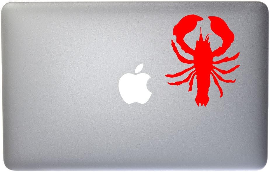 DOOMSDAYDECALS 5 Inch Lobster Rock Vinyl Decal for MacBook, Laptop or Other Device (red)