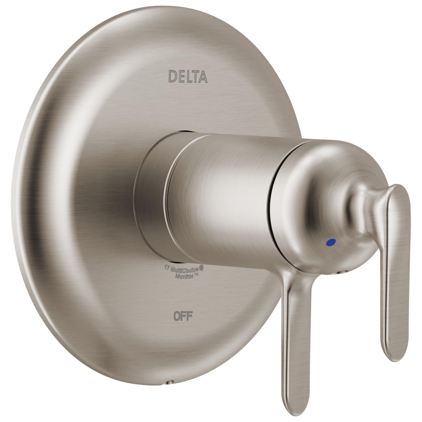 Delta Bonacci 17 Series Dual-Function Thermostatic Valve Trim Kit, Brushed Nickel 2 Handle Set for Shower Faucet System, Lumicoat Stainless T17T045-SS-PR (Valve Not Included)
