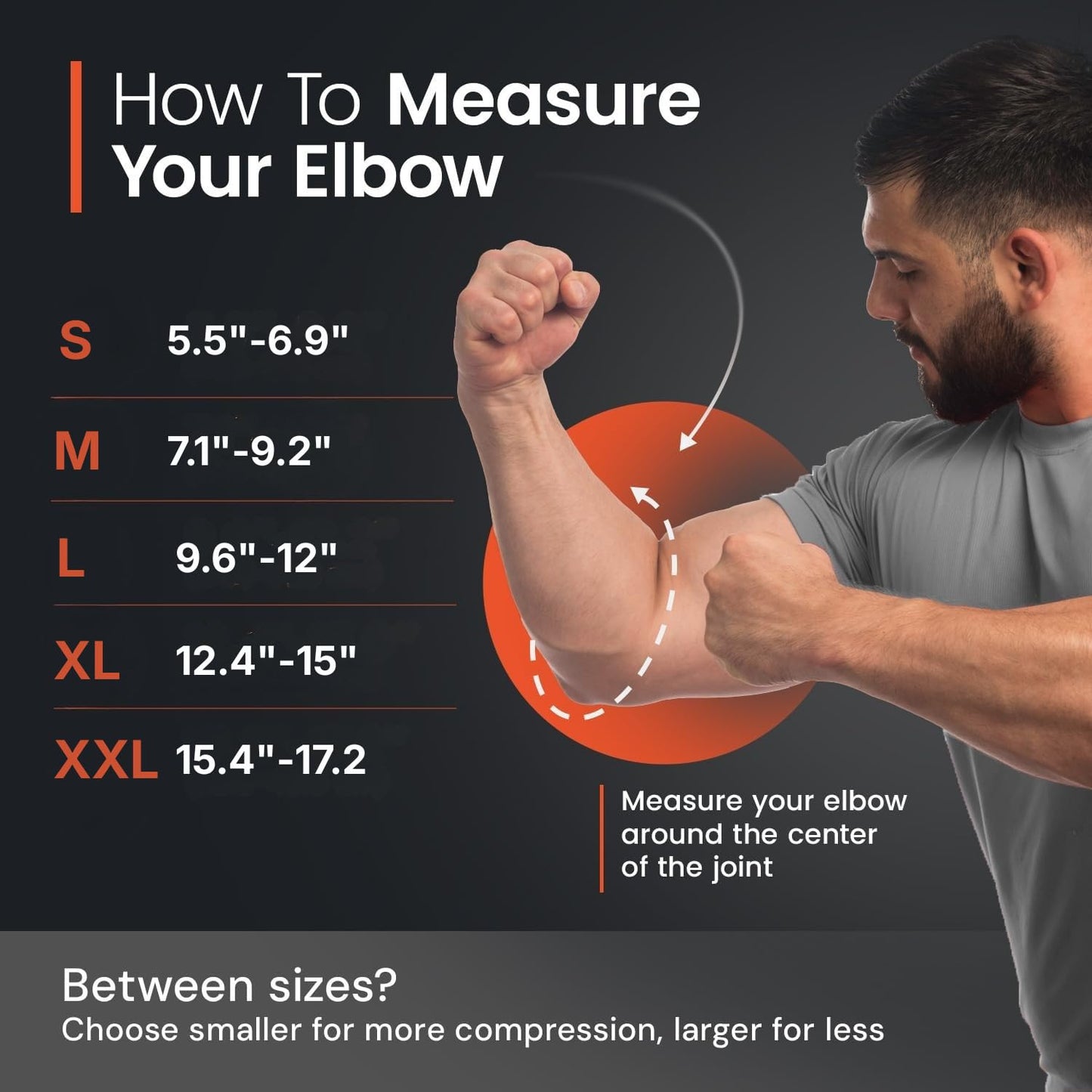 Elbow Brace for Tendonitis and Tennis Elbow for Women & Men, Arm Compression Sleeve for Arthritis, Workouts, Weightlifting, Reduce Joint Pain During Fitness Activity (Large)