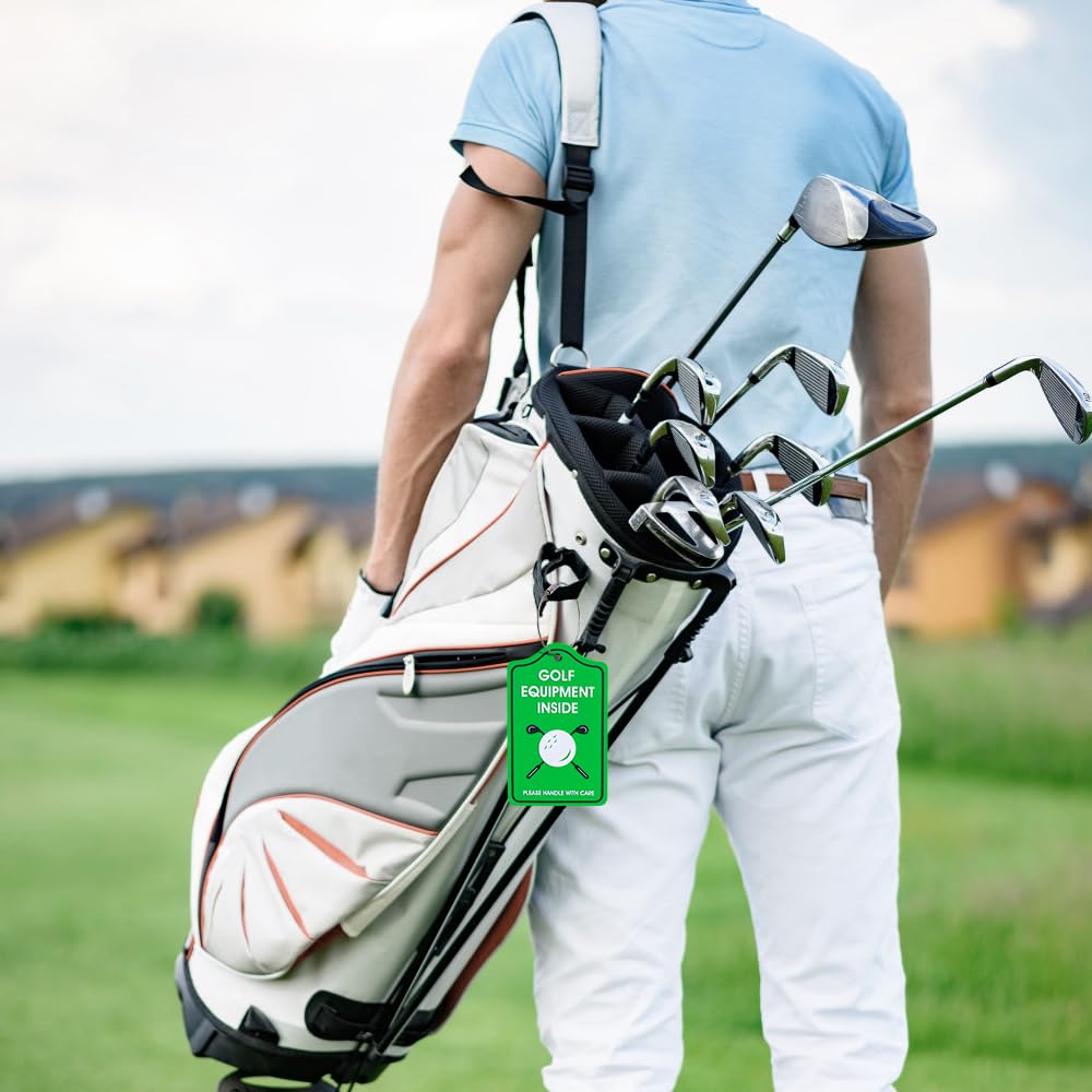 YULEAXIE Golf Luggage Tag, PVC Waterproof Luggage Tag Holders for Golf Bag Suitcase Ship, Durable Label Holder for Golf Equipment Travel Case