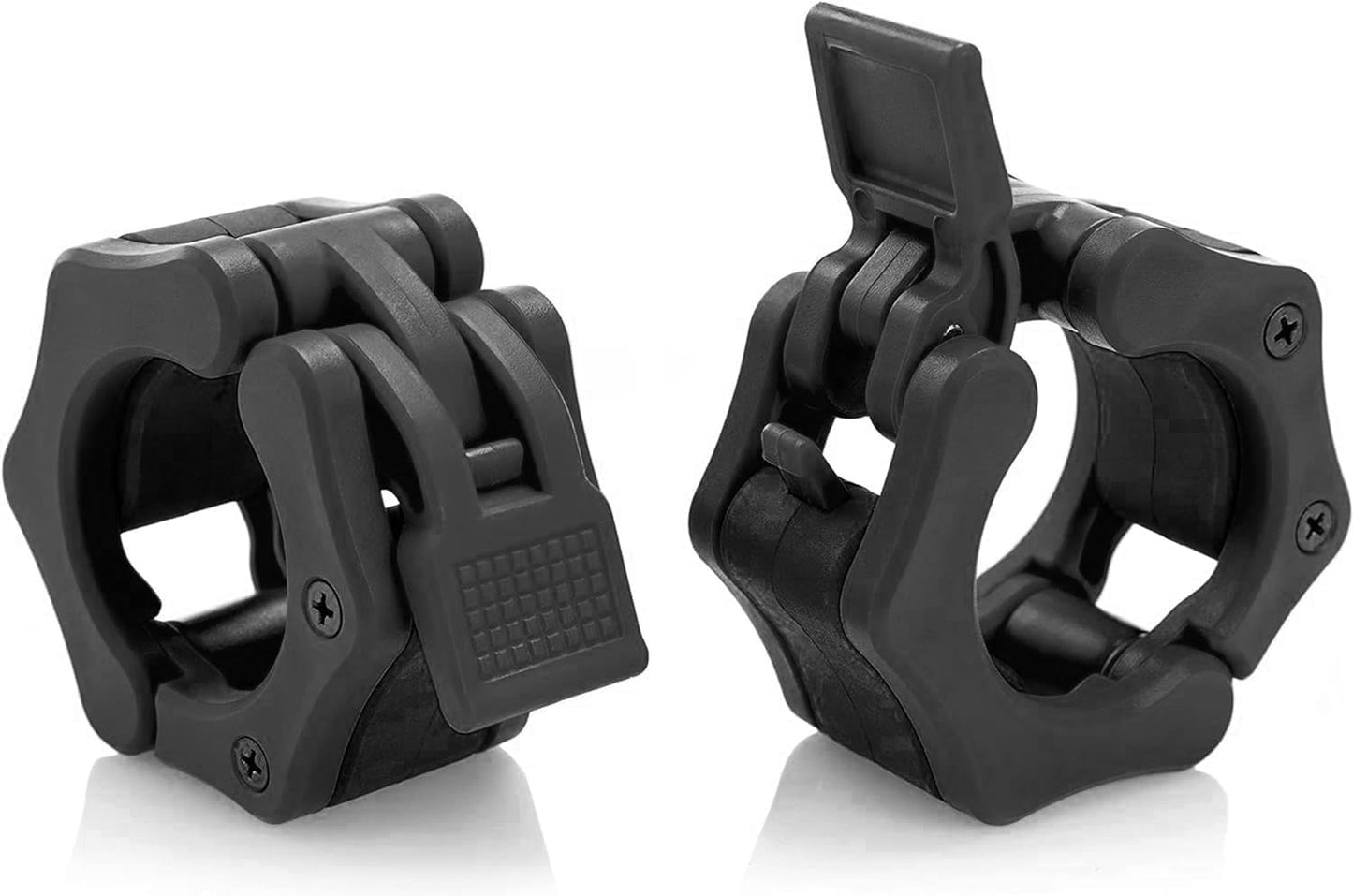 Greententljs Olympic Barbell Collar 2 inch Quick Release Pair of Locking 2" Pro Weight Bar Plate Locks Clamp Clips for Workout Weightlifting Fitness Training (Black)