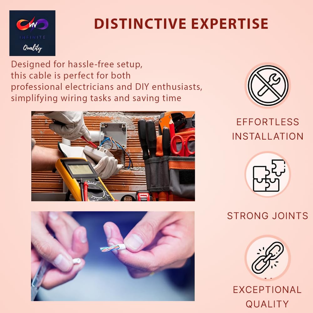VN Infinite quality 10/3 NM-B Sheathed Cable - Non-Mettalic with Ground Residential Indoor Electrical Wire Type NM-B Orange (50 Ft)