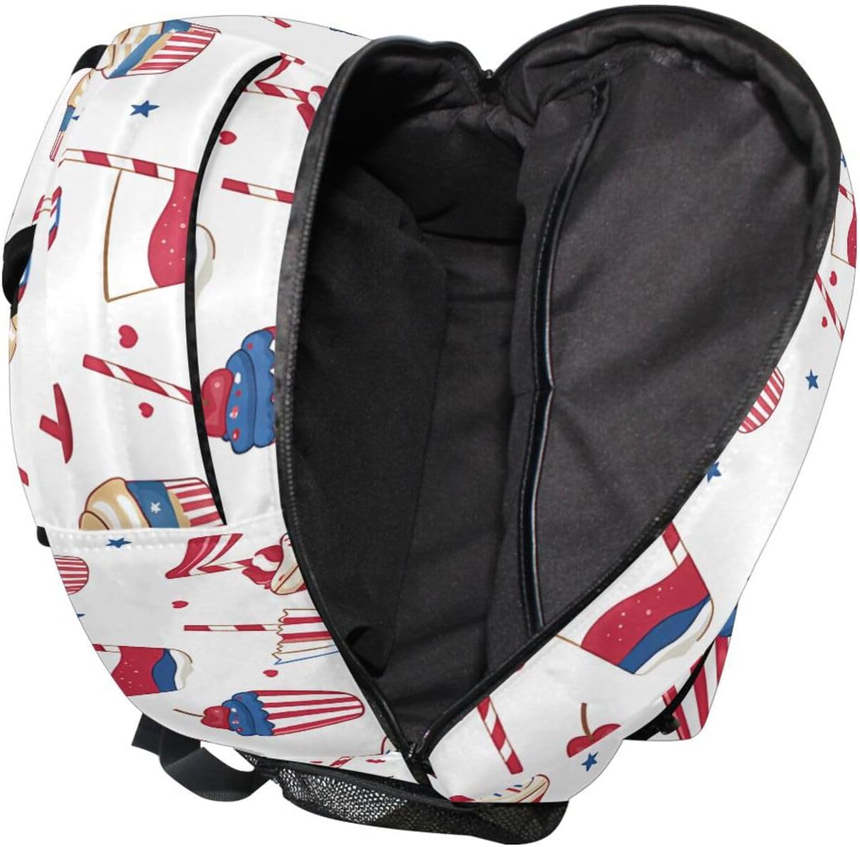 Backpacks Pack ALAZA Icecream Flag Pattern School Business Travel Hiking Camping Rucksack for Men Women Teens Kids