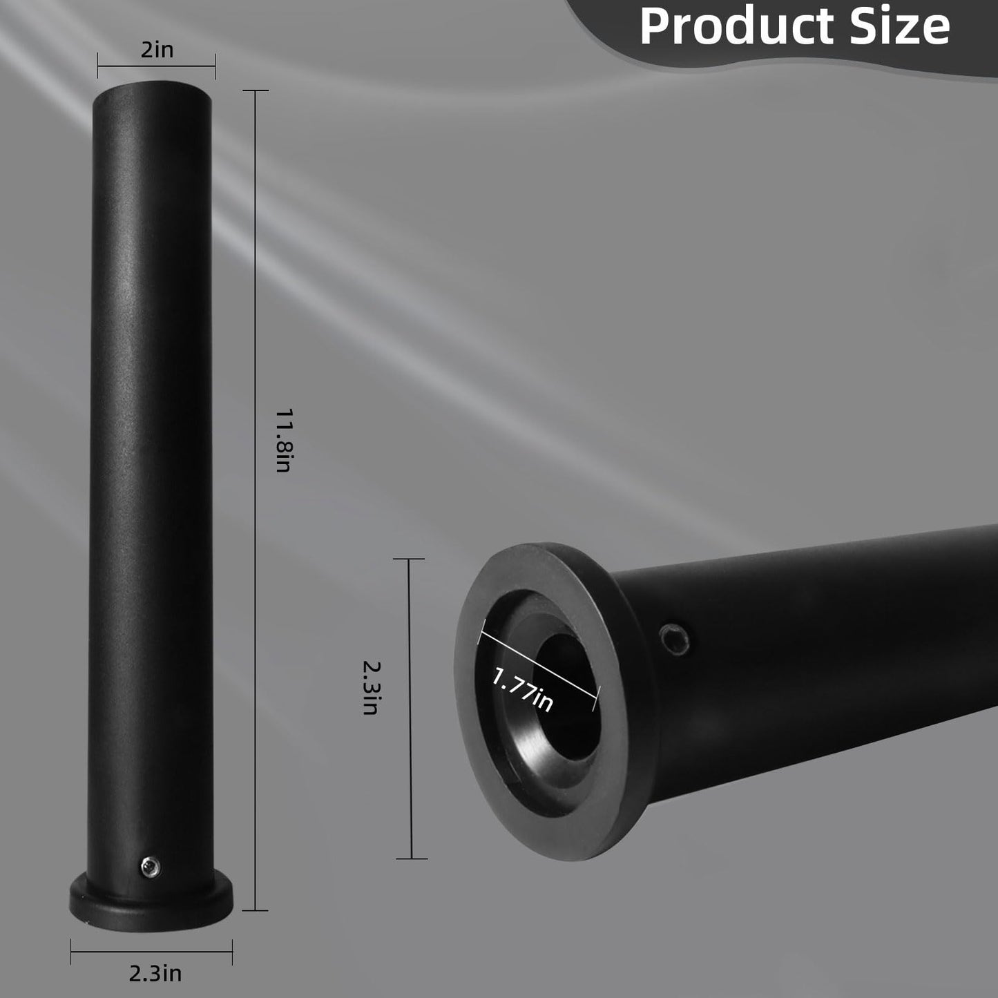 Standard Olympic Barbell Adapter Sleeve: Converts 1 inch Standard Weight Plate Posts to 2" Olympic Weight Plate Posts