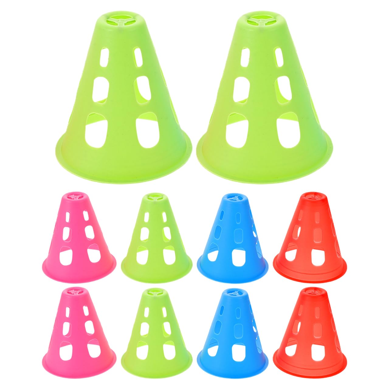 BESPORTBLE 20Pcs Mini Training Cones for Roller Skating Practice Windproof Sports Marker Cones 3.14In Diameter Lightweight Outdoor Training Accessories for Skill Development