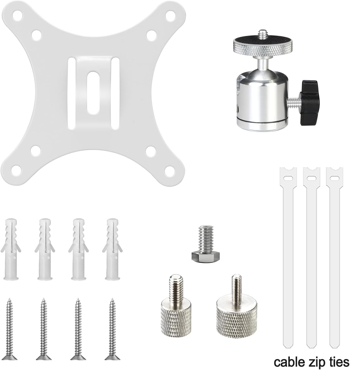 2-Be-Best Projector Mount Mini Projector Ceiling Mount Adjustable Bracket Universal Mounts for Mini Projectors White