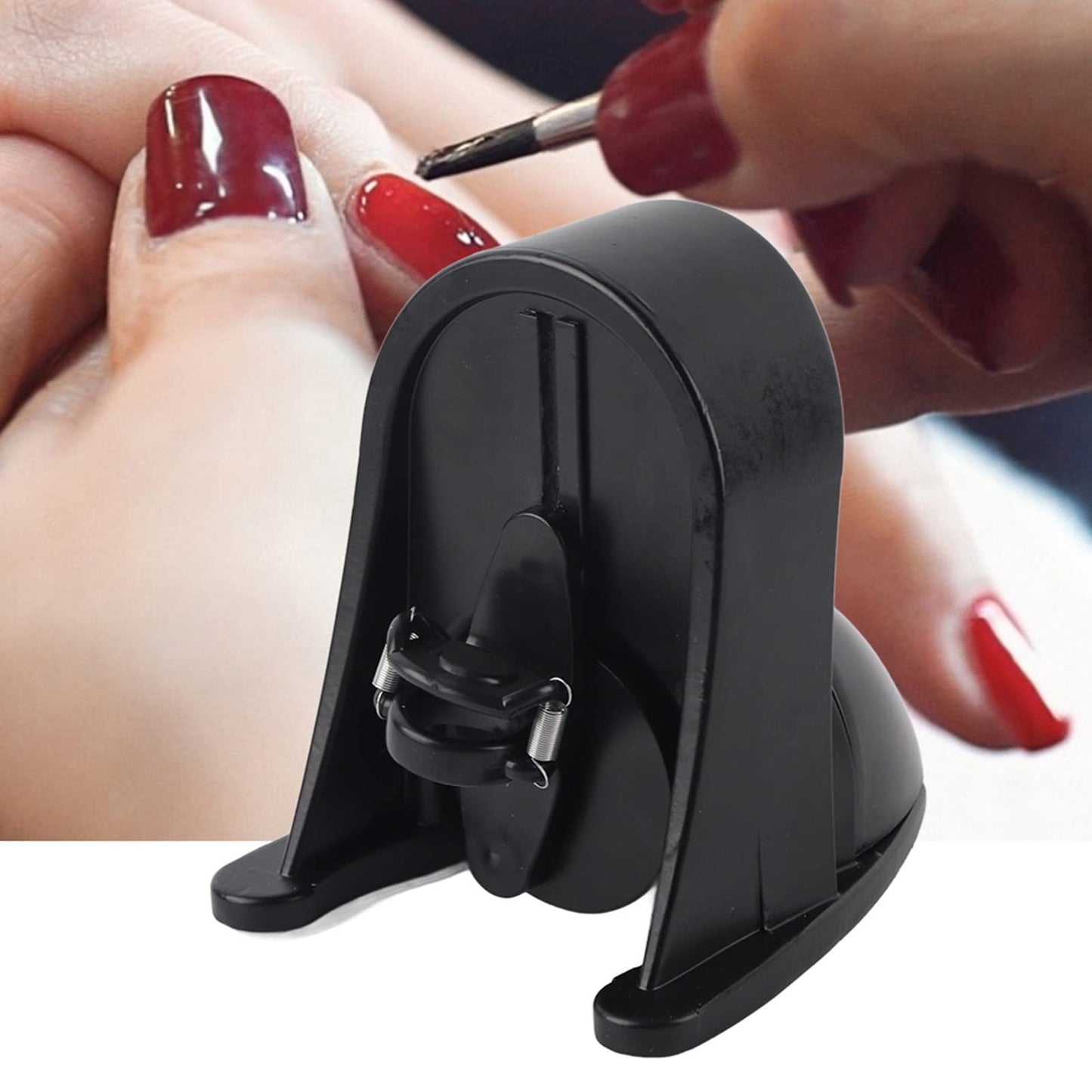 Nail Polish Shaker, 100-240V Professional Nail Polish Shaker Gel Liquid Bottle Automatic Stop Shaking Machine, Adjustable Spring for All Kinds of Nail Polish Bottle