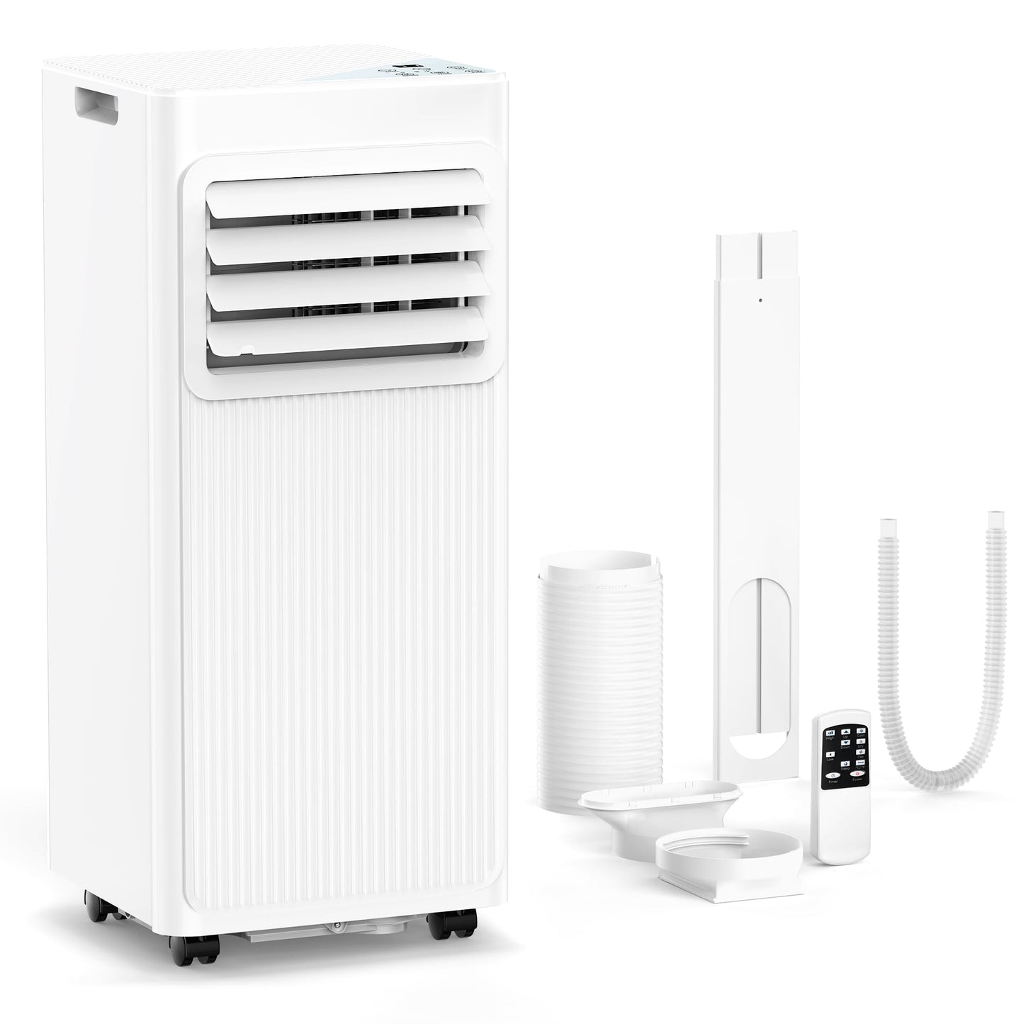 10000 BTU Portable Air Conditioners for Rooms up to 550 Sq Ft, 4 Modes Portable AC Unit with Remote Control & 24H Timer, Cool/Fan/Dry/Sleep, Installation Kits & Energy Saving for Bedroom, Apartments