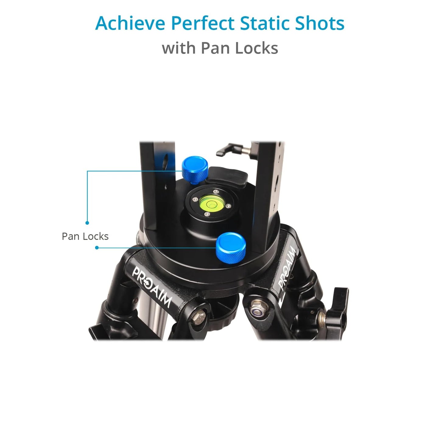 Proaim 7' Wave-2 Jib Crane for Camera, Gimbals & Pan Tilt Heads. for 75mm/100mm Fluid Heads. Payload up to 25kg / 55lb. Telescopic Design. 360° Panning Range (P-WV-2)