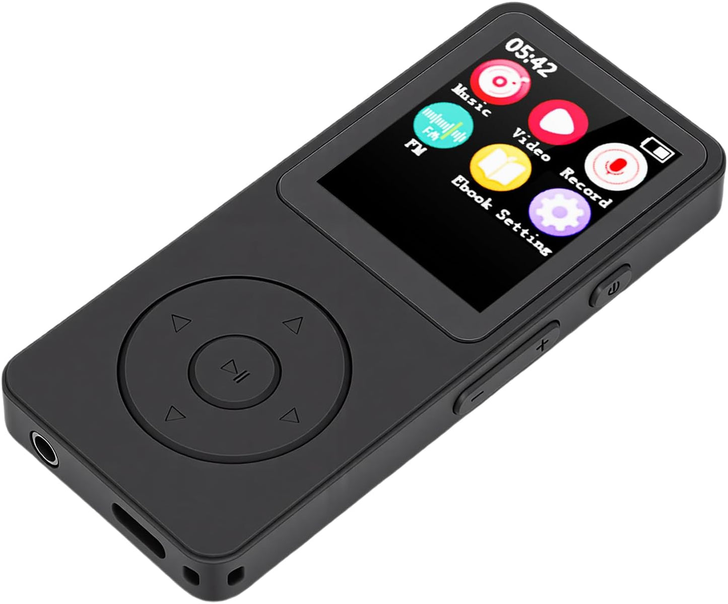 TIKATARER 2.4 Inch MP3 5.4, 32G Player with Bluetooth HiFi Music Player, Built in Speaker FM Radio Voice Recorder E
