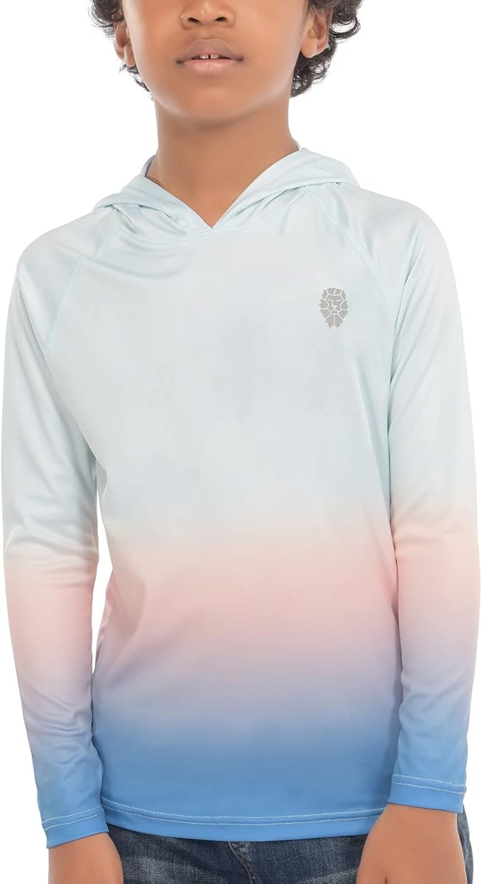 Hoodies for Boys Outdoor Recreation Shirts - Youth Athletic Tops Sun Protection UPF 50+