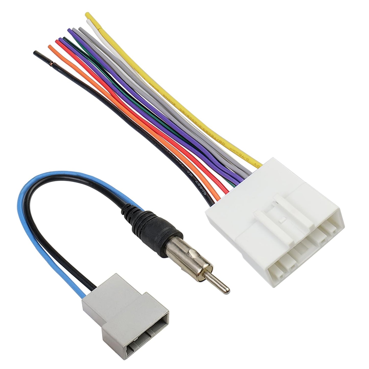 20Pin Stereo Wiring Harness Antenna Kit Car Stereo Wire Connector Replacement for Nissan Altima Frontier Versa Titan